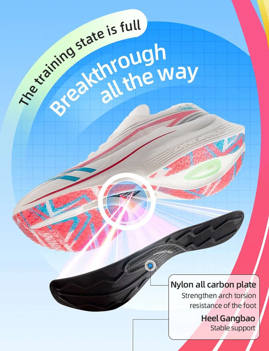 Tênis de Corrida ONEMIX 2026 Tupo Novo com Placa de Carbono para Maratona: Suporte Estável e Amortecimento Ultraleve para Absorção de Impacto
