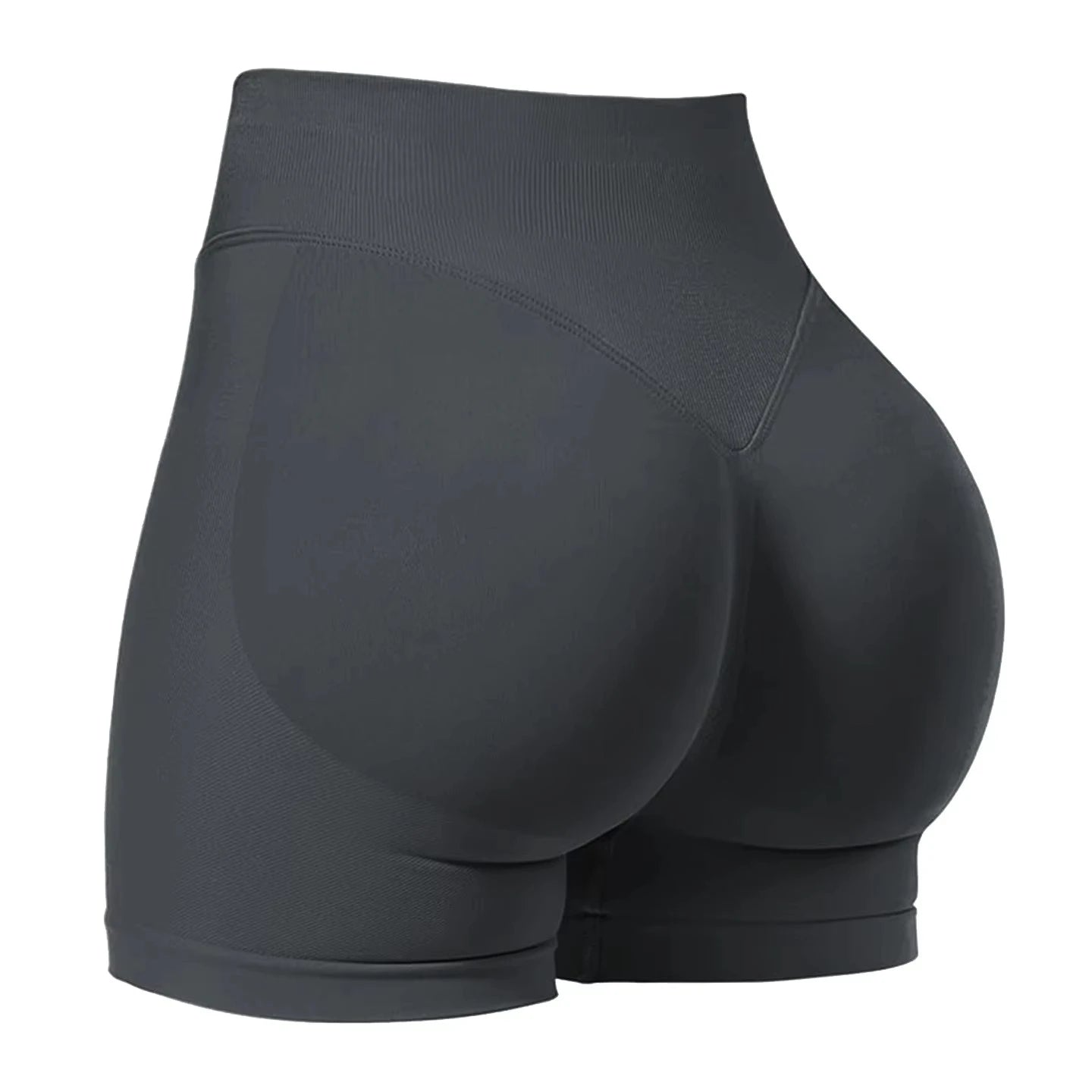 Shorts de Academia Feminino Verão Sem Costura Sexy para Fitness e Esportes, Cintura Baixa para Academia