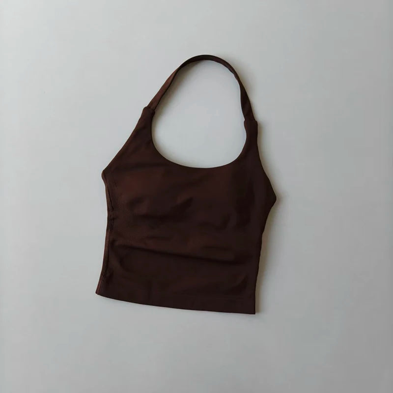 Colete de ioga halter, esportes de corrida à prova de choque, roupa íntima esportiva de alta resistência, fitness, suspensório de pilates, costas bonitas, outono