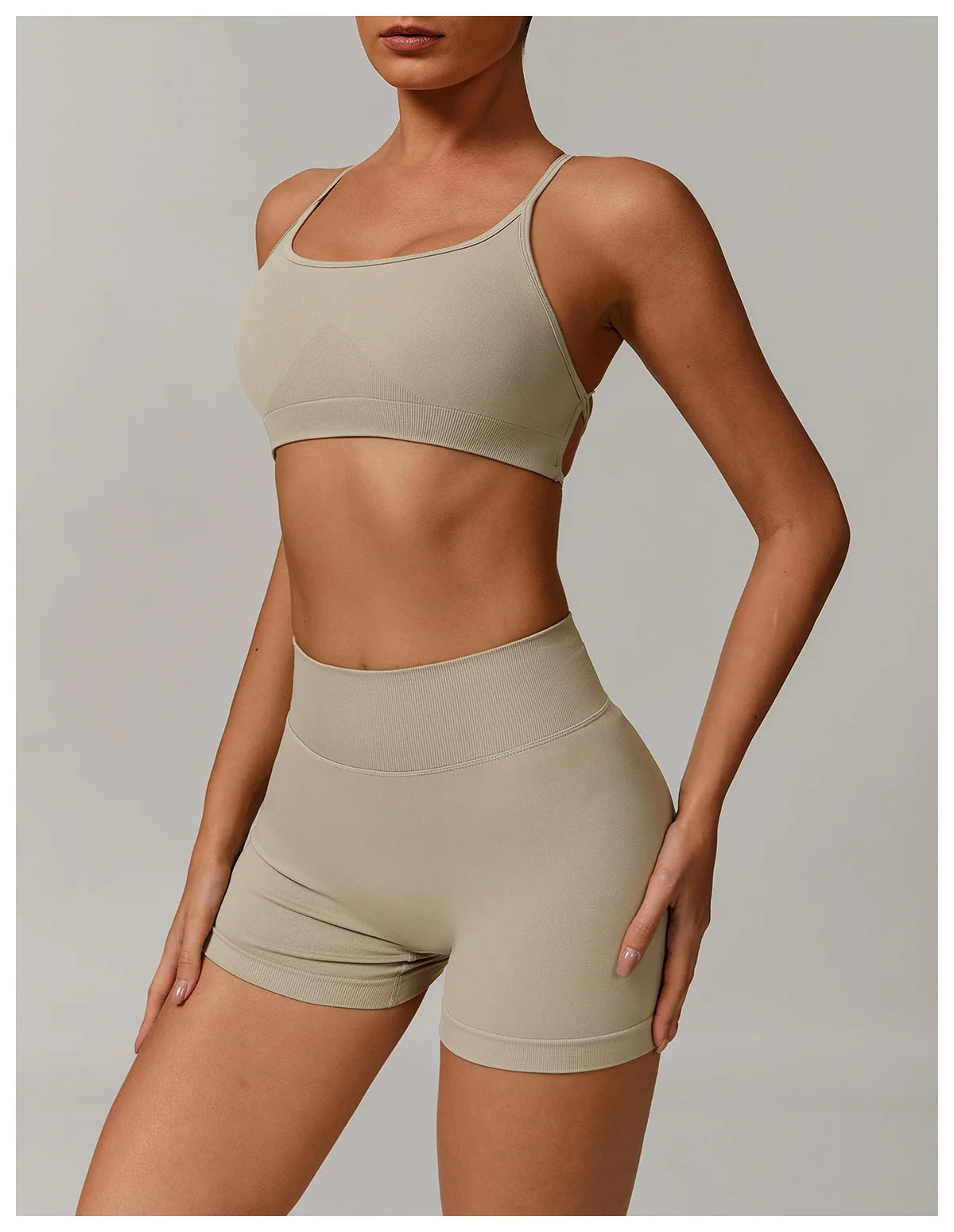Sutiã Esportivo Feminino Sem Costura de Alto Suporte para Academia, Pilates, Yoga, Top Push-up para Corrida, Ciclismo e Treino, Roupa Íntima Fitness