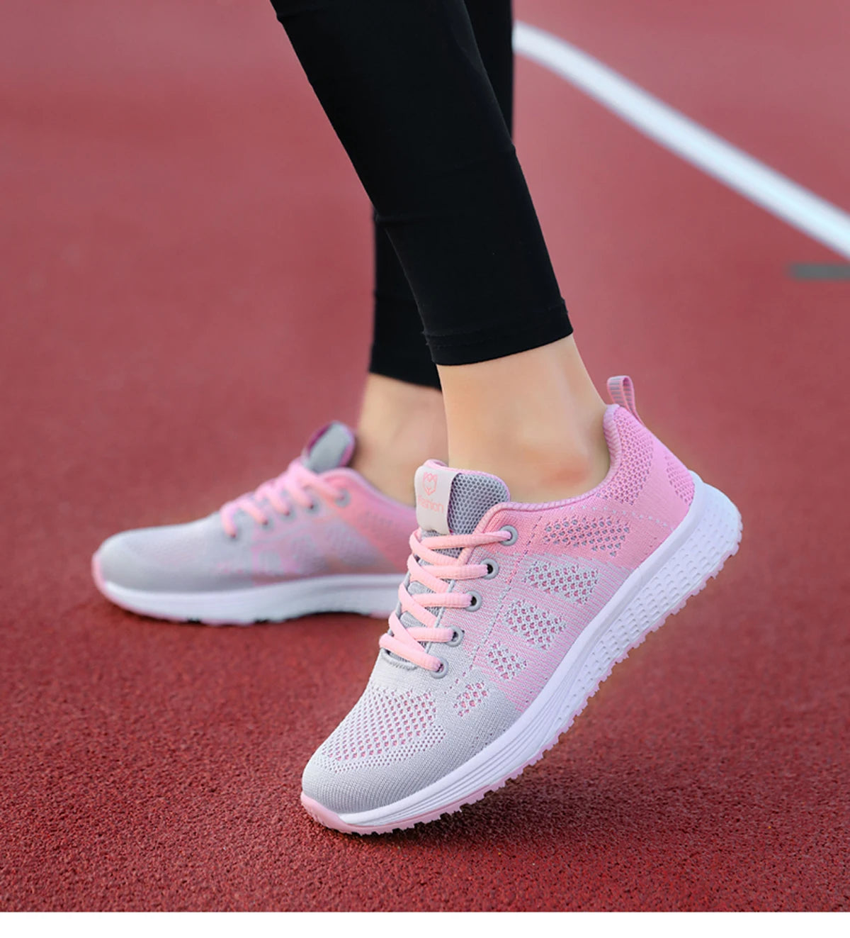 Mulheres sapatos esportivos moda plataforma tênis senhoras primavera verão apartamentos tênis de corrida para mulher sapatos casuais malha jogging tênis