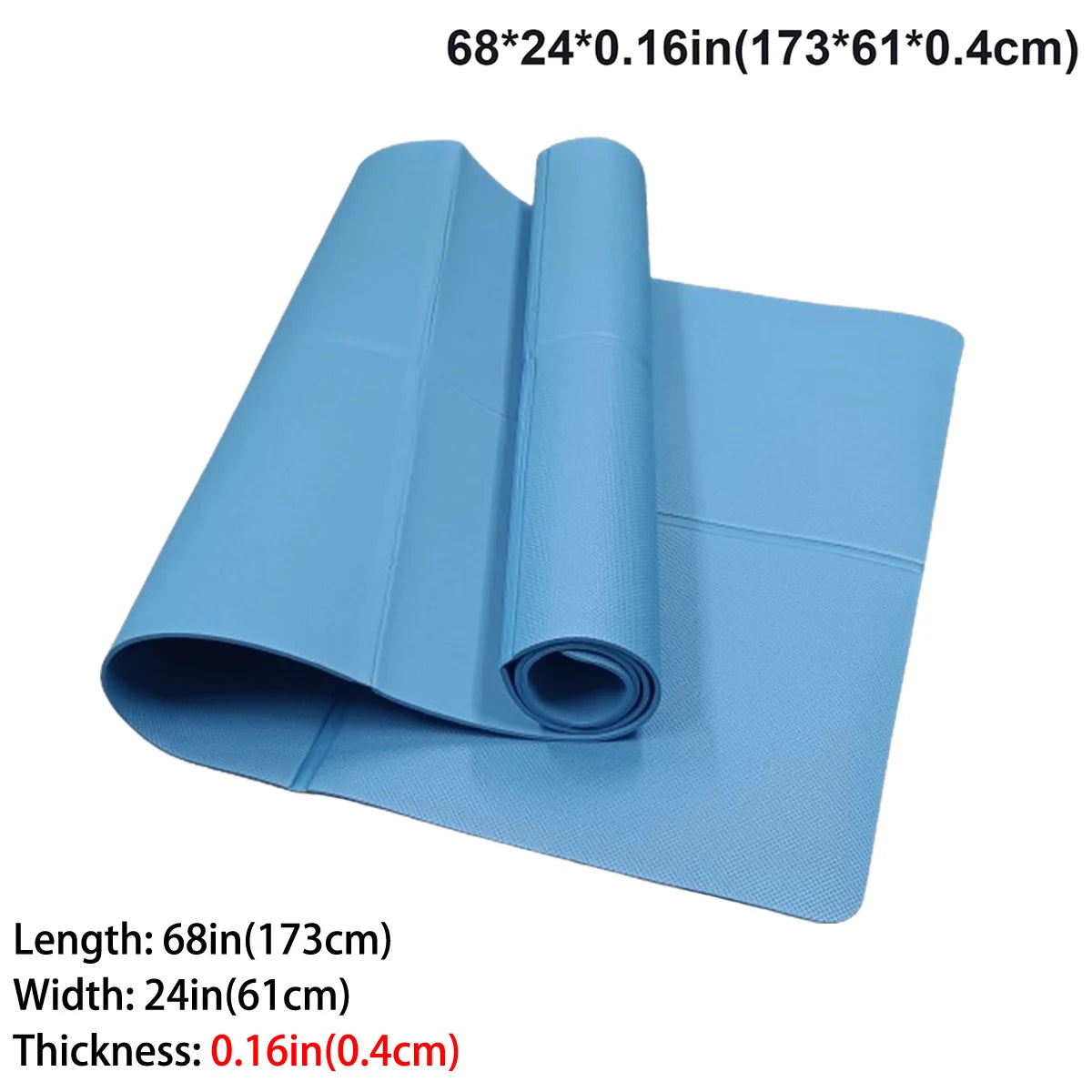 Tapete de yoga dobrável, ecológico, eva, dobrável, viagem, fitness, exercício, 3mm/4mm/6mm de espessura para yoga, pilates e treinos de chão