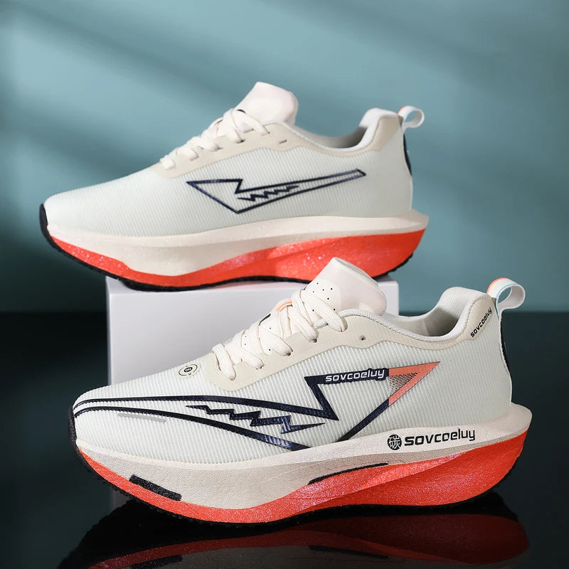 Novos Tênis de Corrida com Placa de Carbono, Especializados para Maratona, Respiráveis e Leves, Confortáveis para Mulheres, Tênis de Lazer Chunta