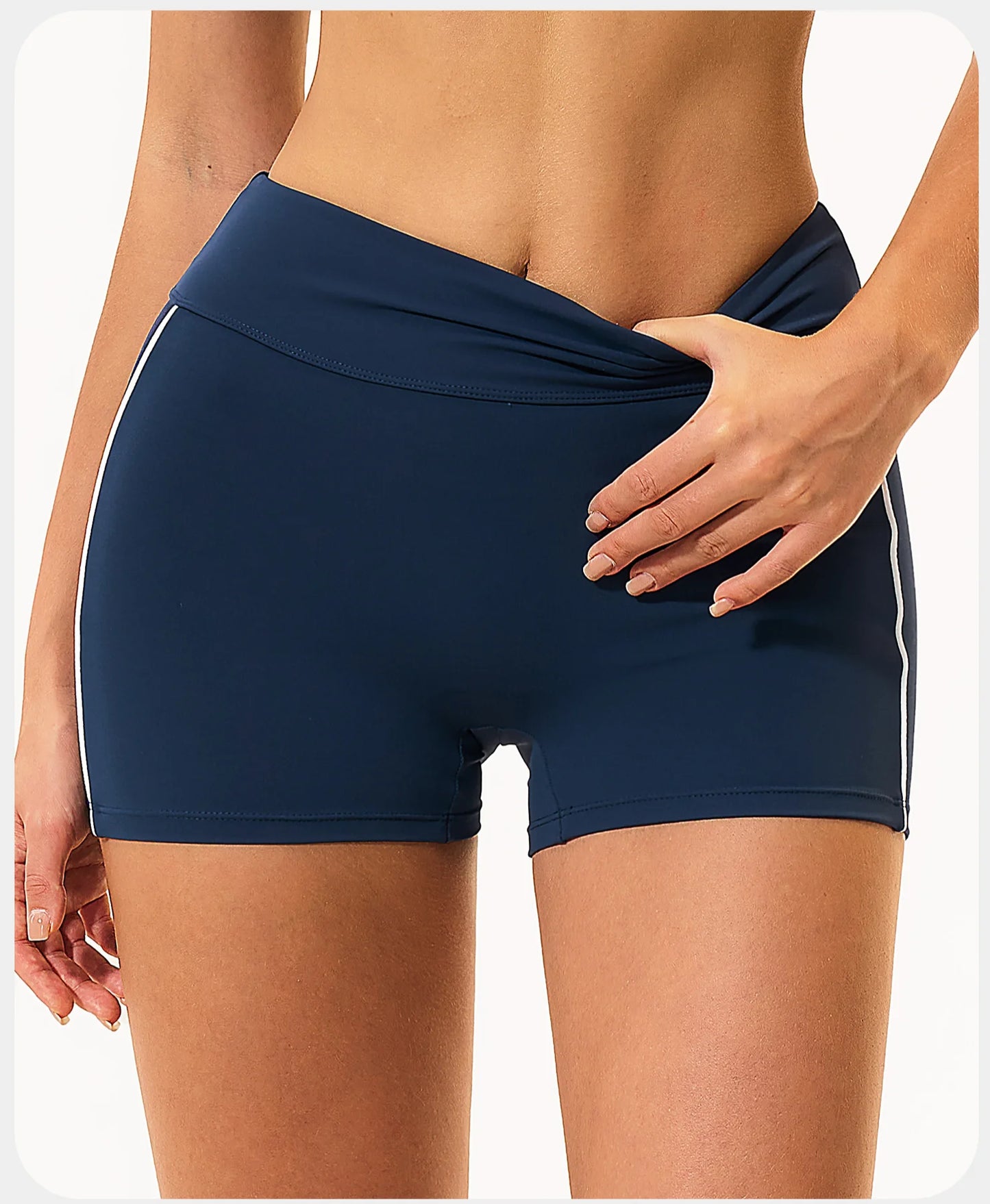 Shorts de Yoga Femininos de Cintura Alta para o Verão, Respiráveis, para Fitness, Corrida e Ciclismo, Leggings Curtas para Treino na Academia