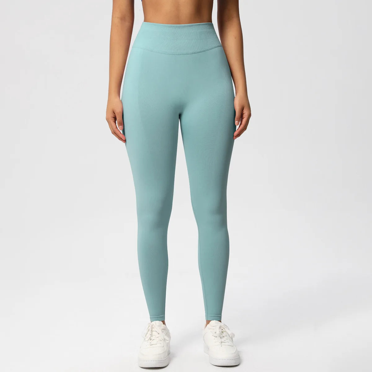 Calças de fitness sem costura das mulheres cintura alta yoga leggings alta elástica levantamento de bunda respirável esportes collants feminino ginásio leggings