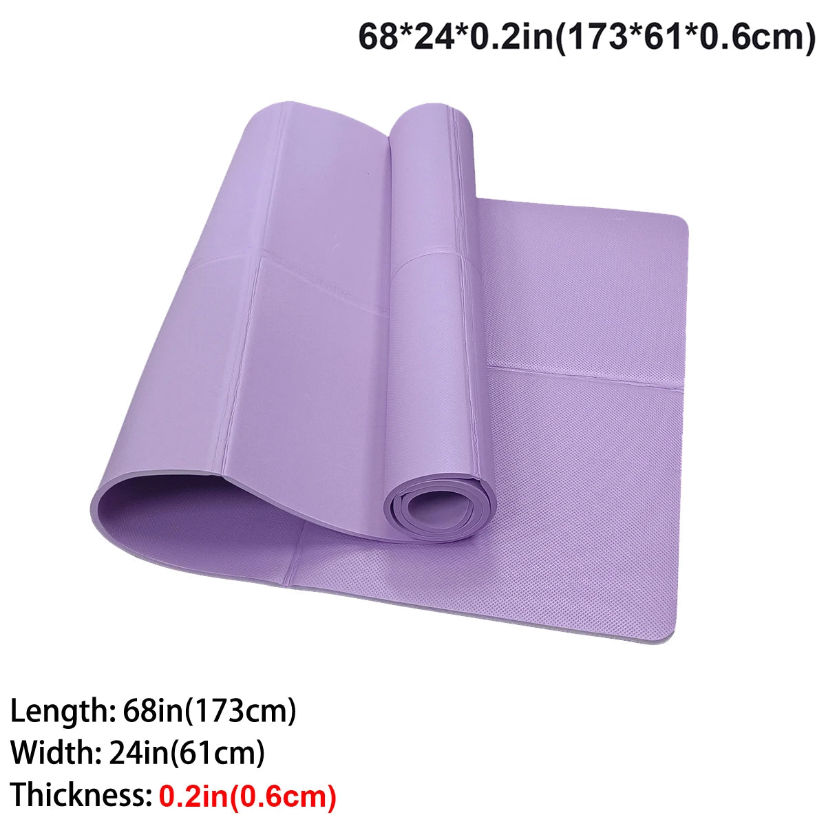Tapete de yoga dobrável, ecológico, eva, dobrável, viagem, fitness, exercício, 3mm/4mm/6mm de espessura para yoga, pilates e treinos de chão