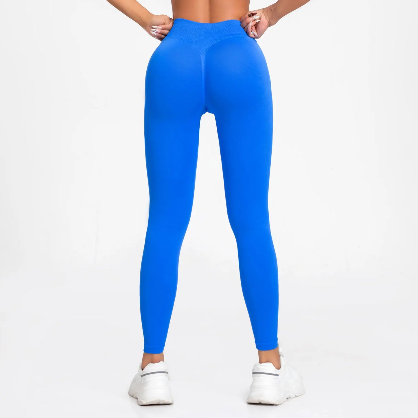 Nclagen impacto leggings mulheres sem costura esportes calças de yoga baixa faixa com nervuras roupas de ginásio fitness treino wear scrunch bum collants