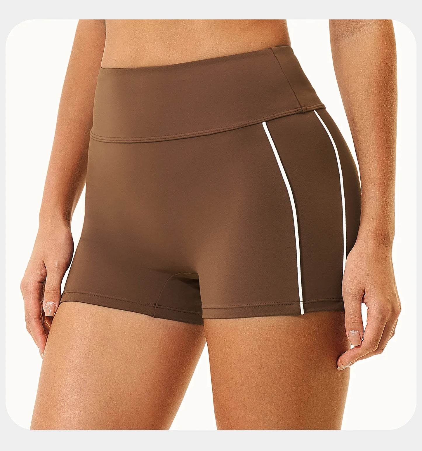 Shorts de Yoga Femininos de Cintura Alta para o Verão, Respiráveis, para Fitness, Corrida e Ciclismo, Leggings Curtas para Treino na Academia