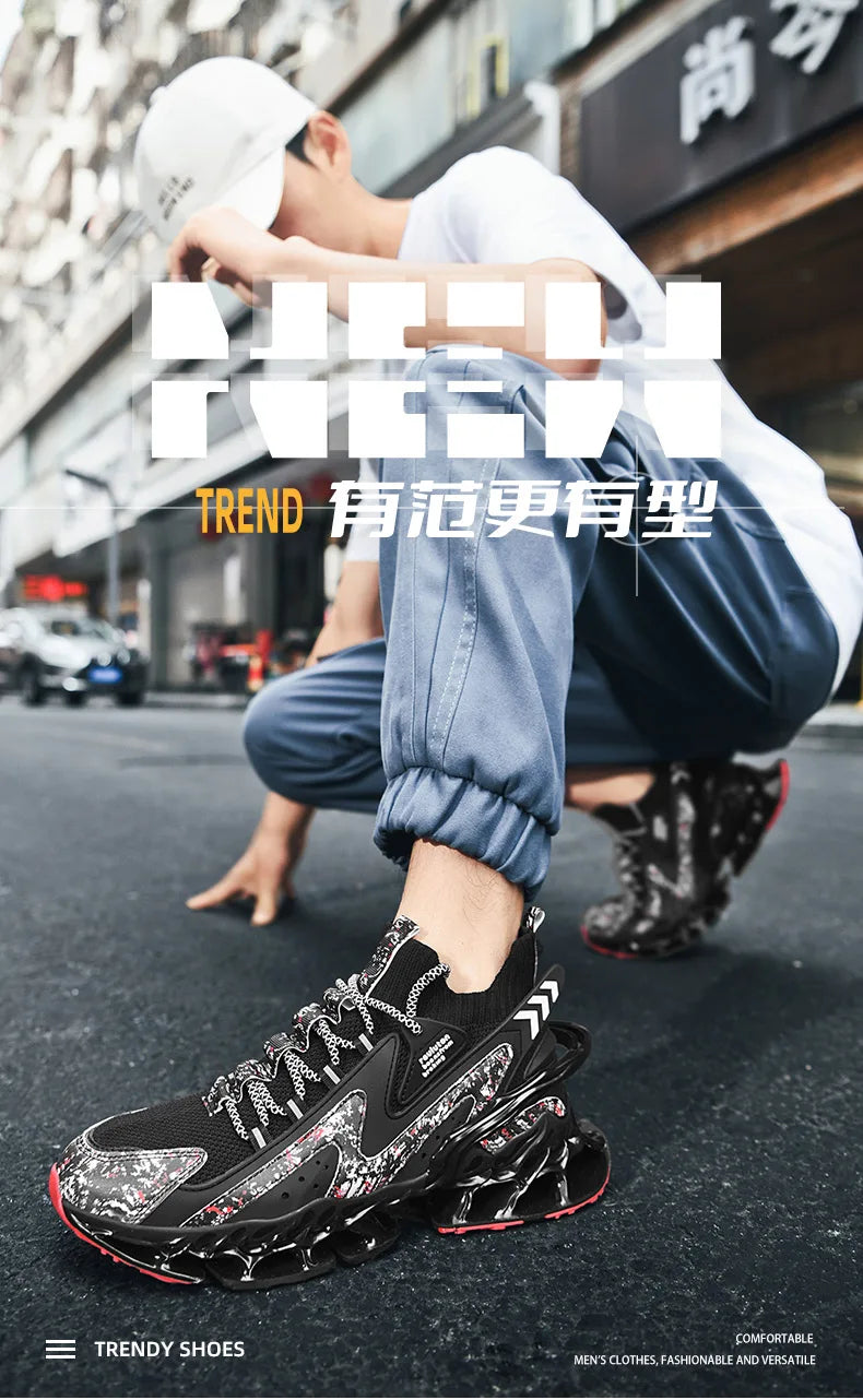 Tênis de luxo respirável masculino, Tênis Masculino, Mocassins casuais, Treinador de corrida, Corrida, Moda