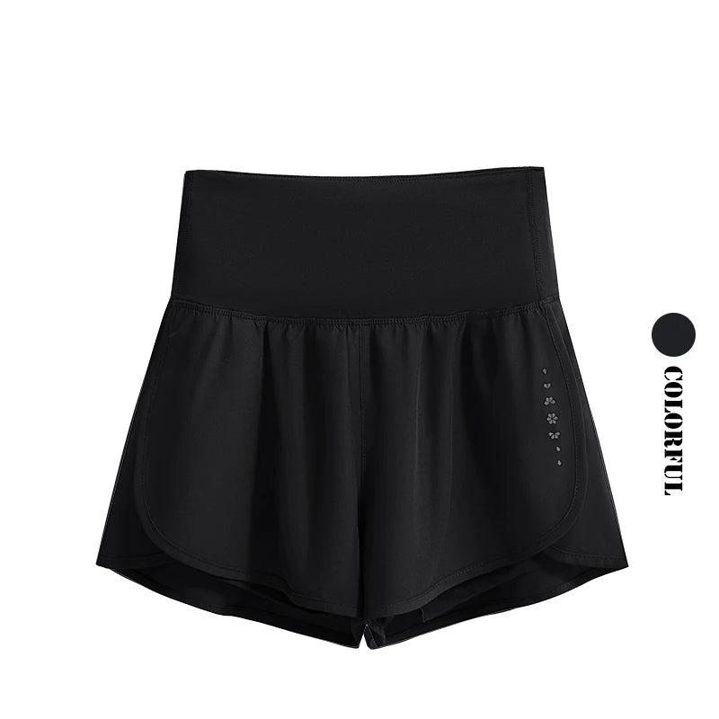 Drur shorts de ciclismo feminino cintura alta secagem rápida yoga shorts mulher verão esportes calças curtas com forro interno roupas de ginásio