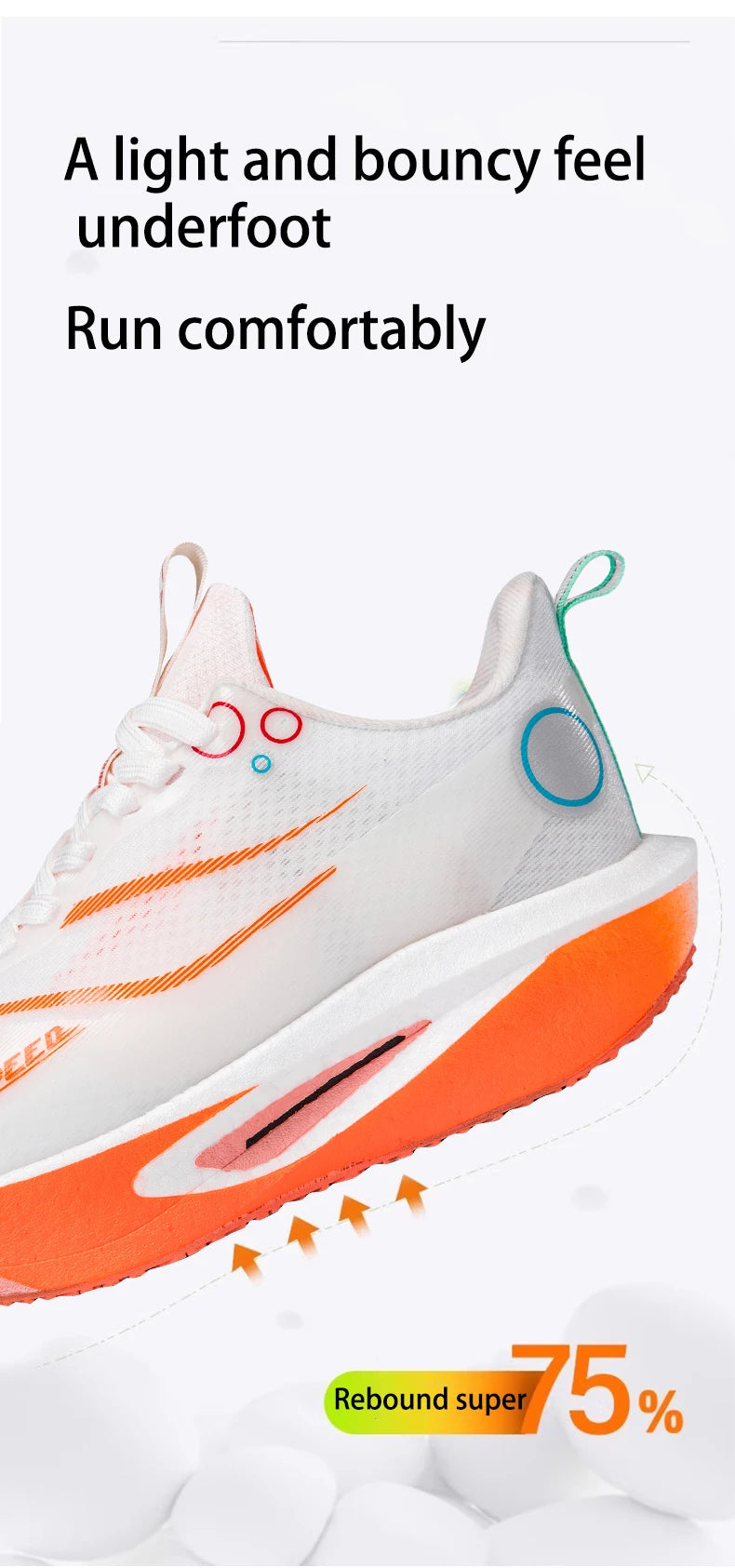 Tênis de corrida com placa de carbono para homens e mulheres, profissional para maratona, respirável, leve, para treino e corrida de rua.
