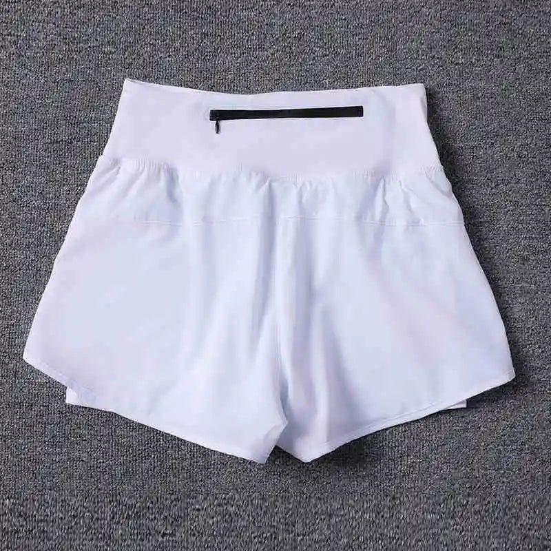 Calças de ioga anti-transparentes femininas com bolsos para corrida no verão, secagem rápida, respiráveis para saltar e fitness