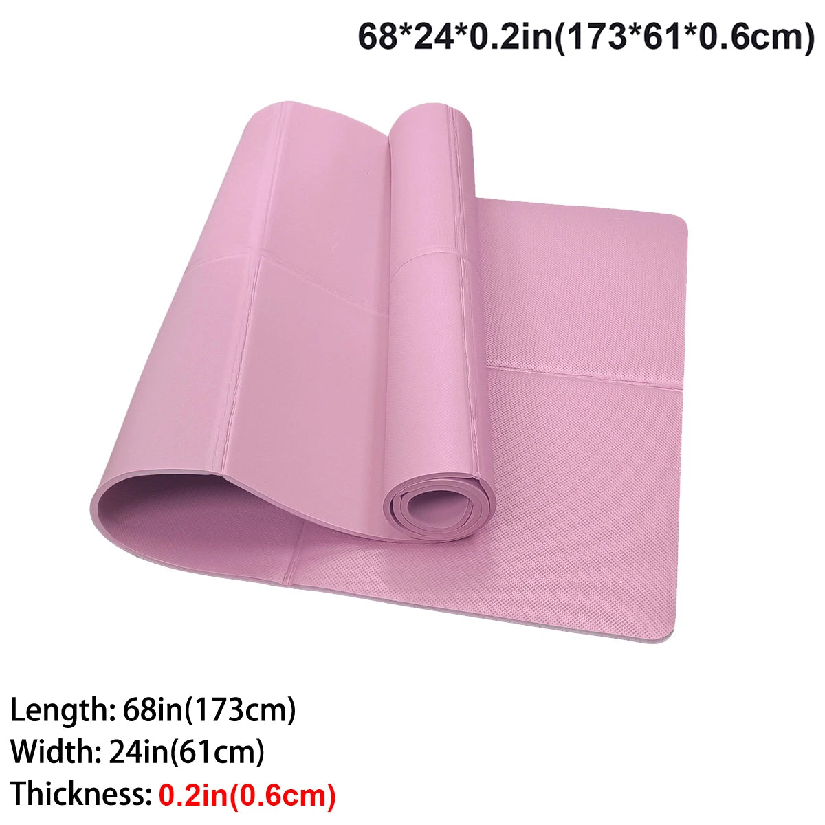 Tapete de yoga dobrável, ecológico, eva, dobrável, viagem, fitness, exercício, 3mm/4mm/6mm de espessura para yoga, pilates e treinos de chão