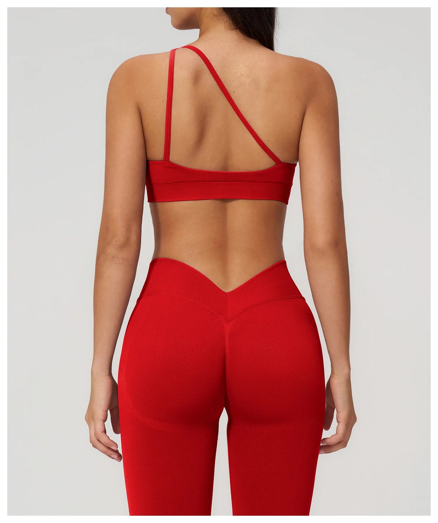 Sutiã Esportivo Sem Costura Feminino para Academia, Roupa Íntima Esportiva Feminina Respirável, Antichoque, com Alça Oblíqua, para Treino, Fitness e Yoga