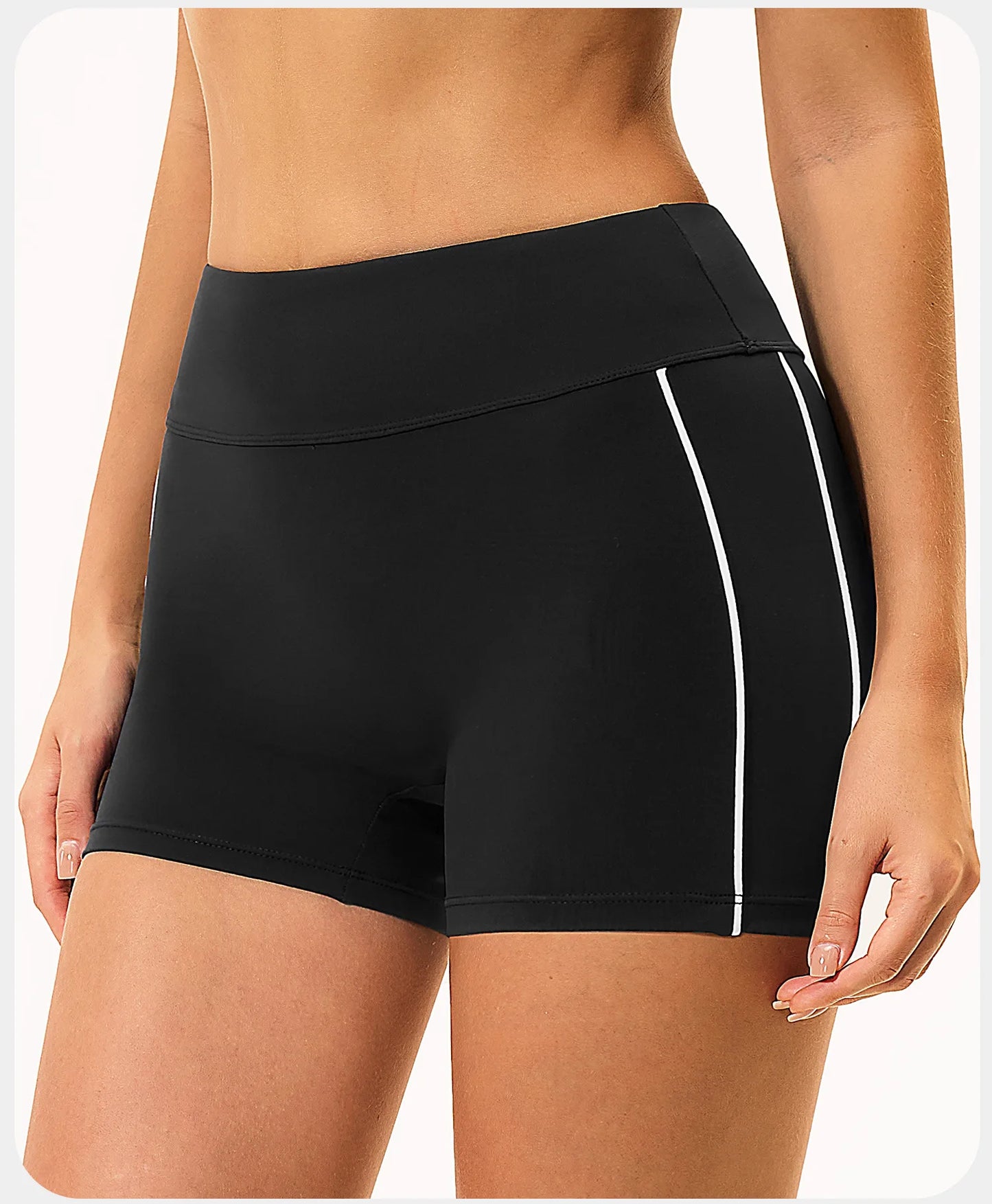 Shorts de Yoga Femininos de Cintura Alta para o Verão, Respiráveis, para Fitness, Corrida e Ciclismo, Leggings Curtas para Treino na Academia