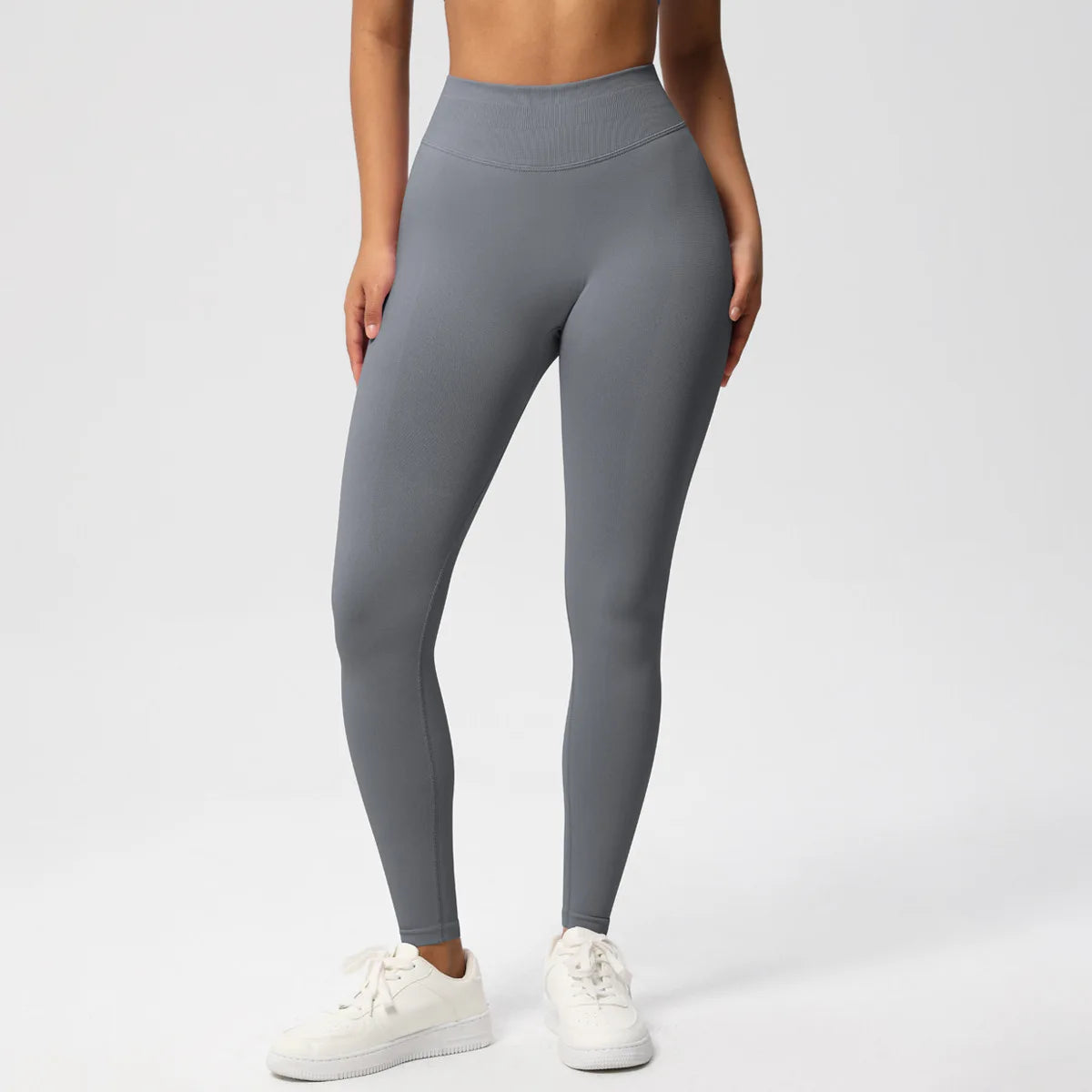Calças de fitness sem costura das mulheres cintura alta yoga leggings alta elástica levantamento de bunda respirável esportes collants feminino ginásio leggings