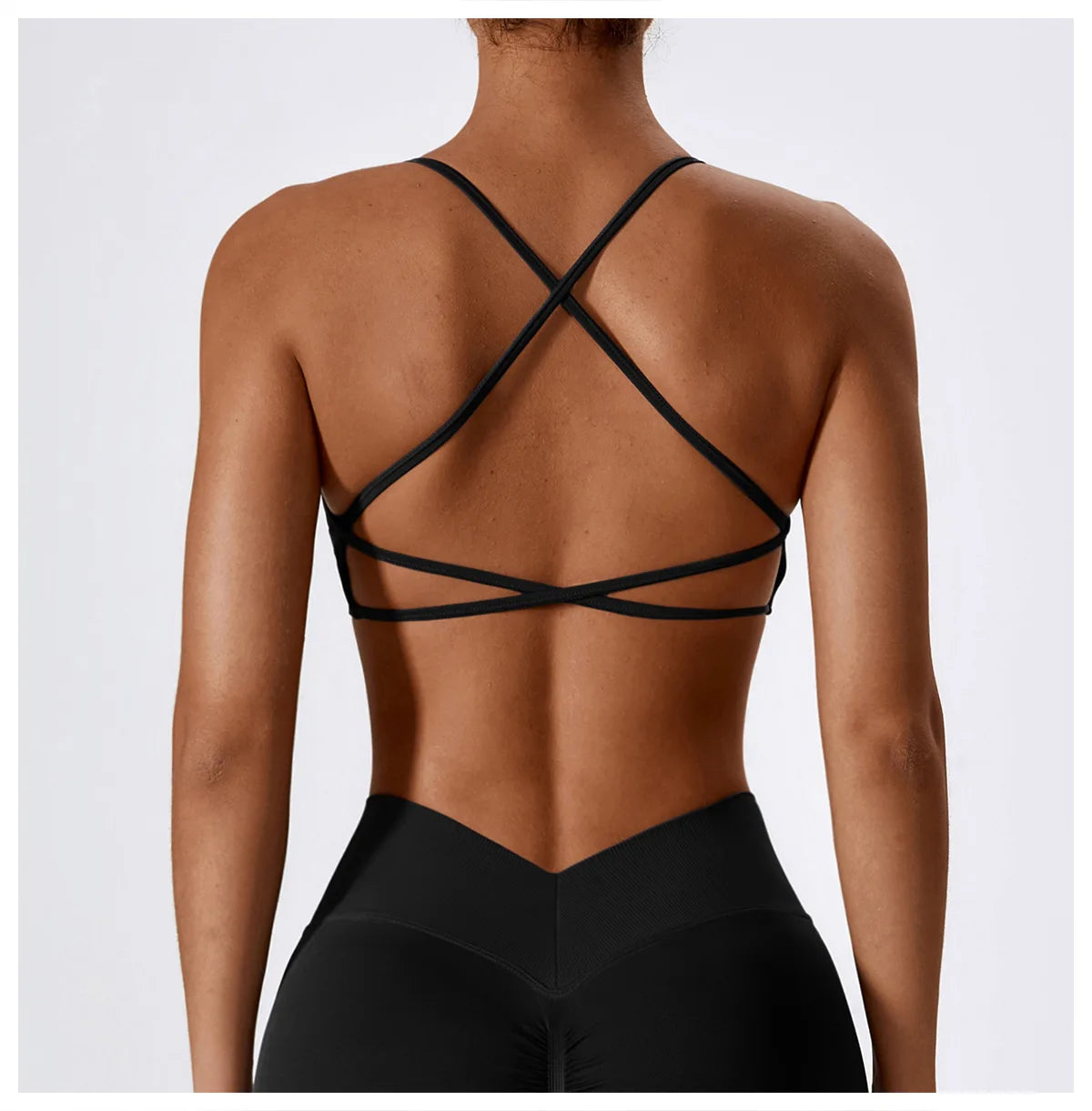 Sutiã Esportivo Feminino Sem Costura de Alto Suporte para Academia, Pilates, Yoga, Top Push-up para Corrida, Ciclismo e Treino, Roupa Íntima Fitness