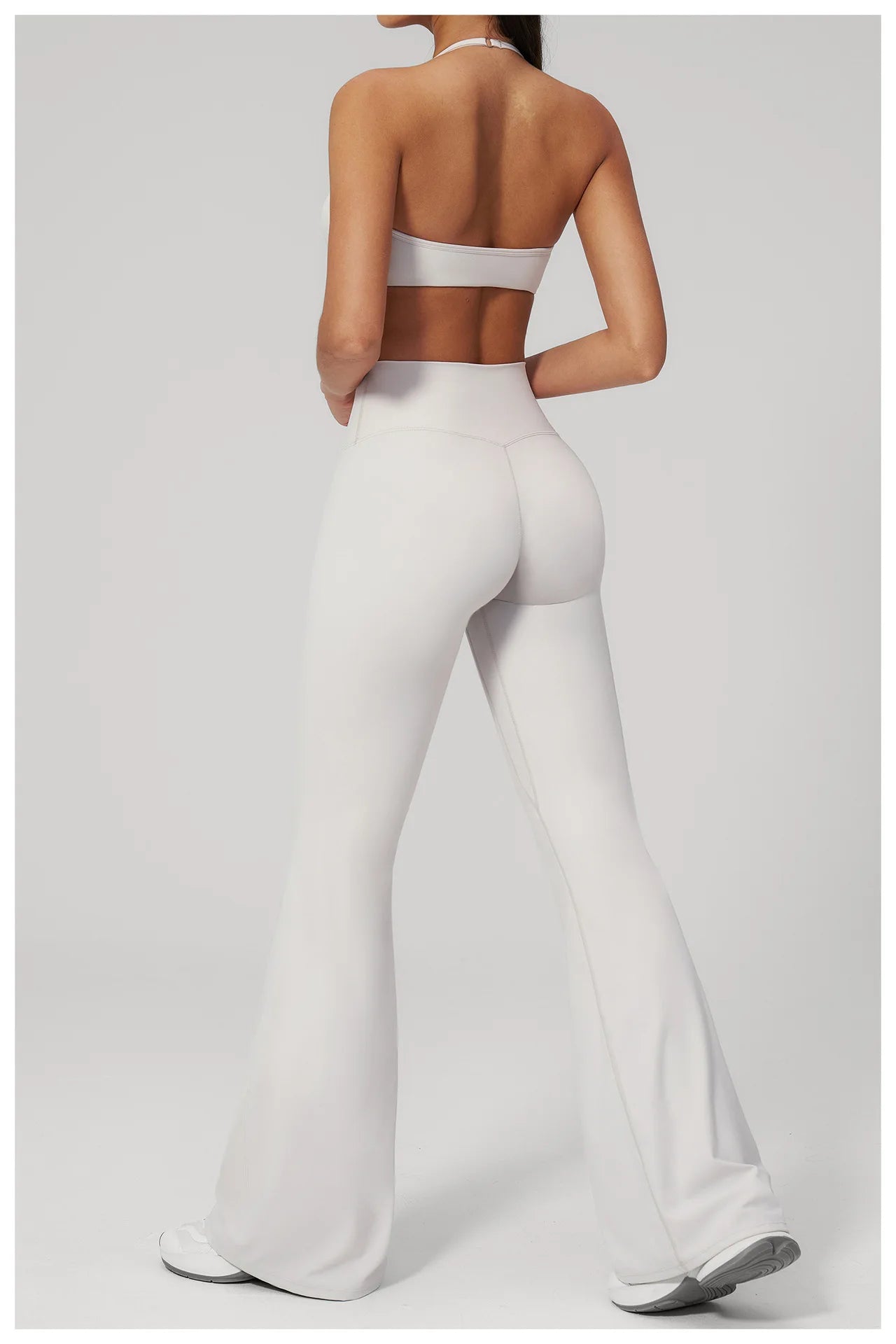 Conjunto de Yoga 2 Peças Feminino: Roupa Esportiva para Pilates, Fitness e Treino de Academia - Top Esportivo e Leggings