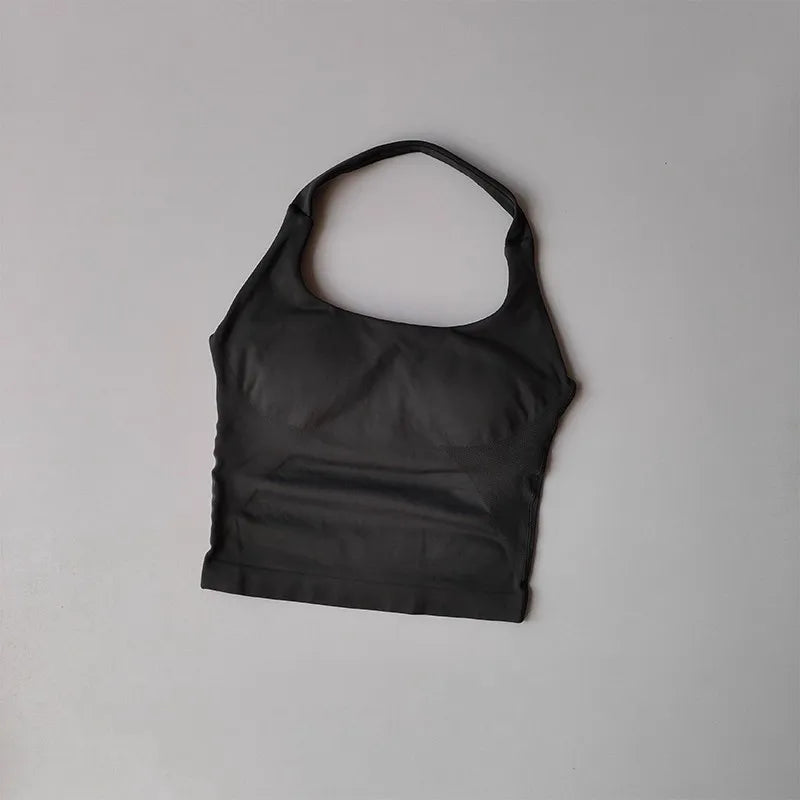 Colete de ioga halter, esportes de corrida à prova de choque, roupa íntima esportiva de alta resistência, fitness, suspensório de pilates, costas bonitas, outono