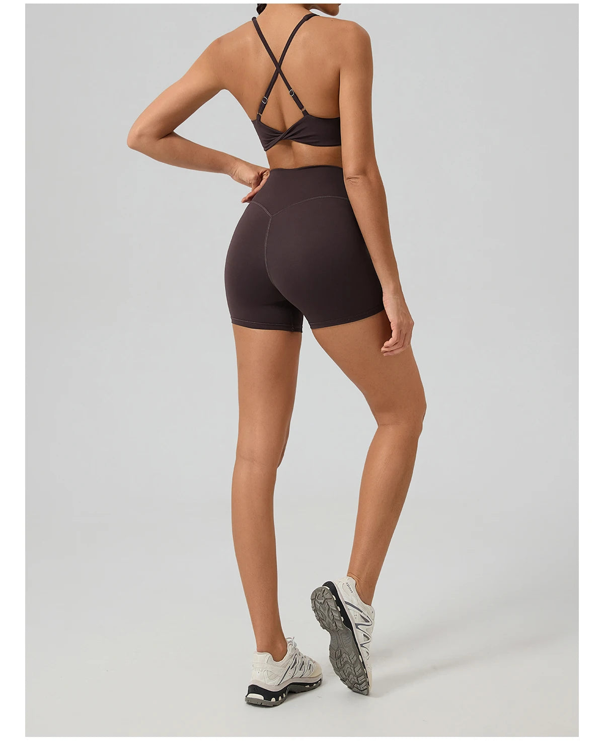 Sutiã Esportivo Hearuisavy para Mulheres, Sutiã de Yoga com Costas Cruzadas, Bralette para Corrida e Pilates, Top Respirável e de Secagem Rápida
