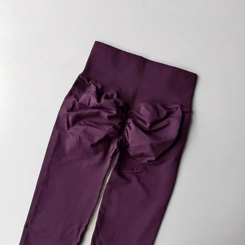 Cintura alta yoga leggings mulheres sem costura push up esporte leggings fitness correndo hip lift calças de yoga altamente elástico ginásio leggings