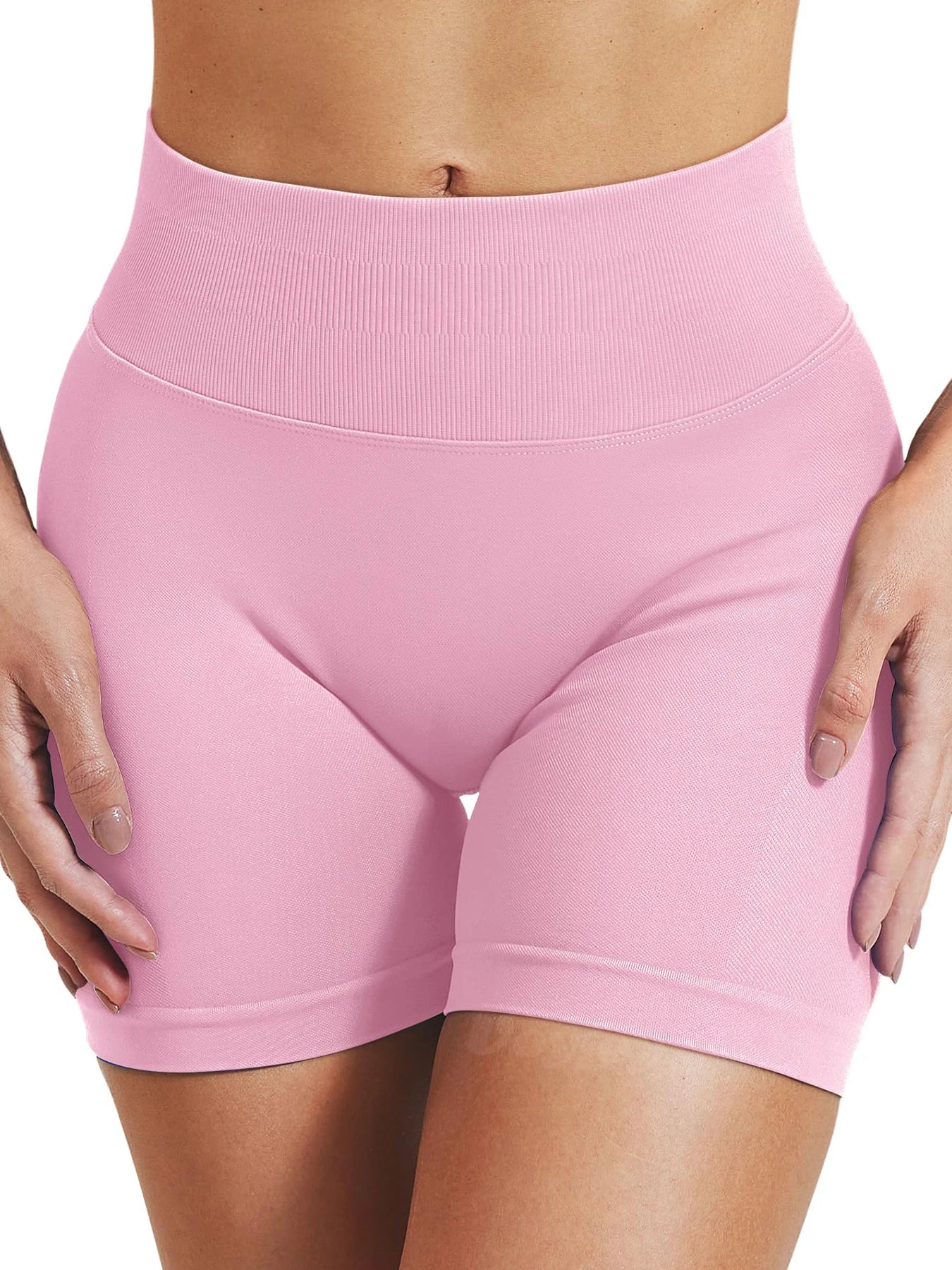 Shorts de Academia Feminino Verão Sem Costura Sexy para Fitness e Esportes, Cintura Baixa para Academia