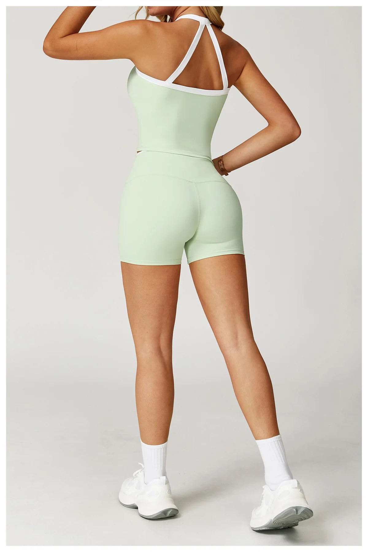 Roupas femininas 2 peças treino conjunto de yoga roupas esportivas ginásio cintura alta bell-bottoms sexy fitness bta terno esportivo