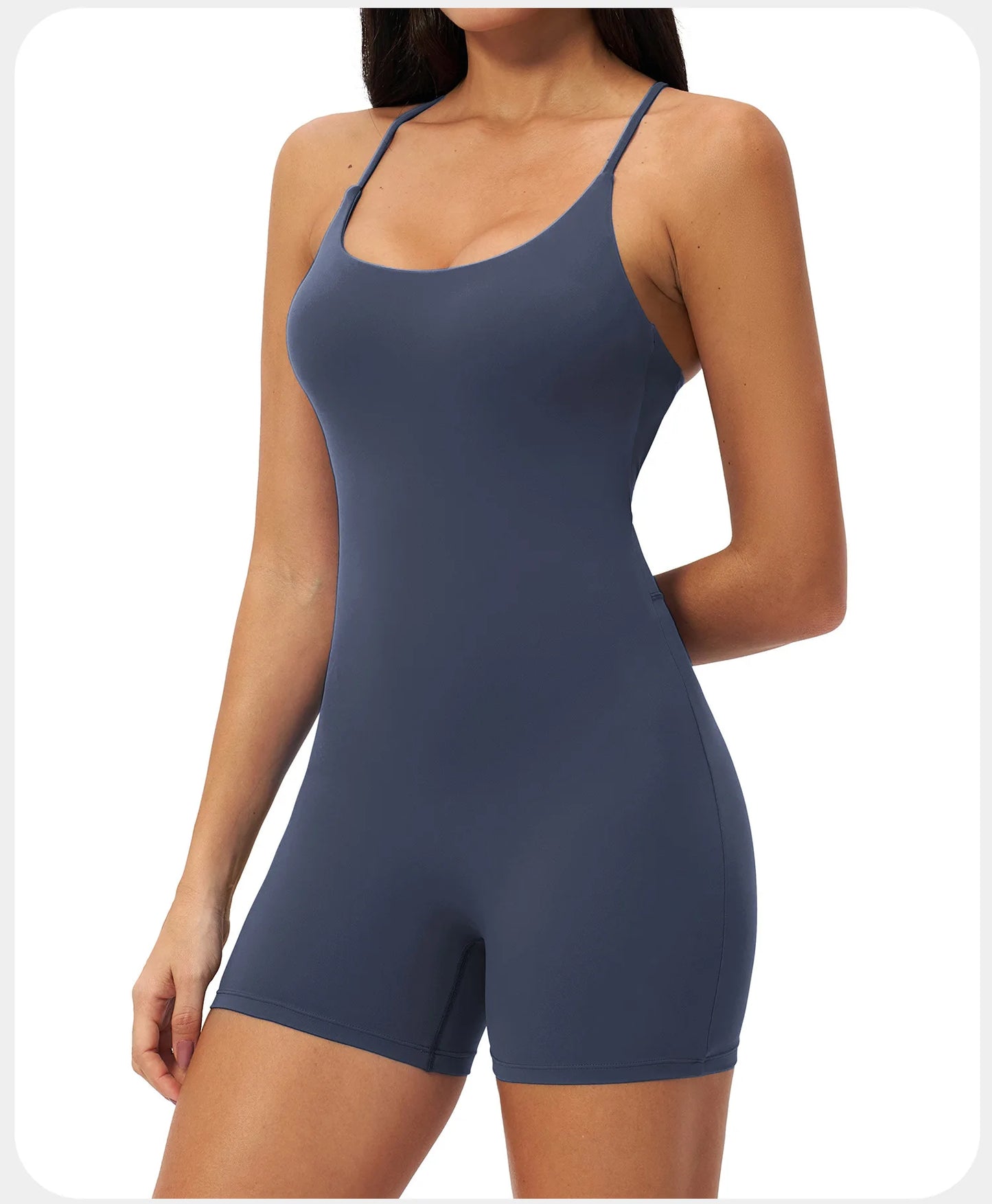 Macacão de Yoga Feminino com Alças Cruzadas nas Costas, Roupas de Treino para Mulheres, Bodysuits Esportivos de Uma Peça