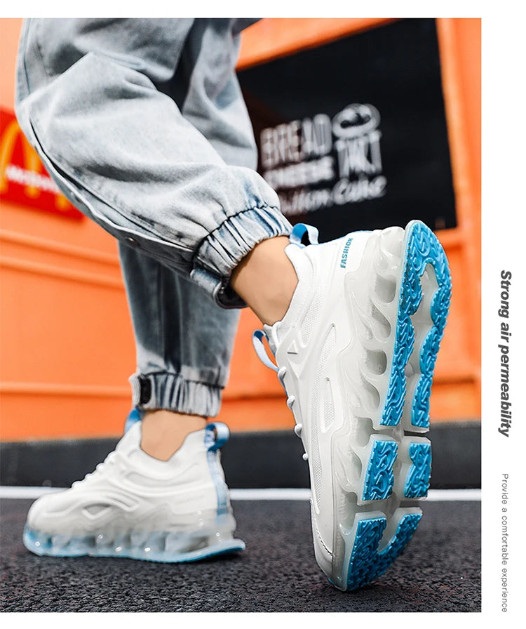 Tênis de luxo respirável masculino, Tênis Masculino, Mocassins casuais, Treinador de corrida, Corrida, Moda