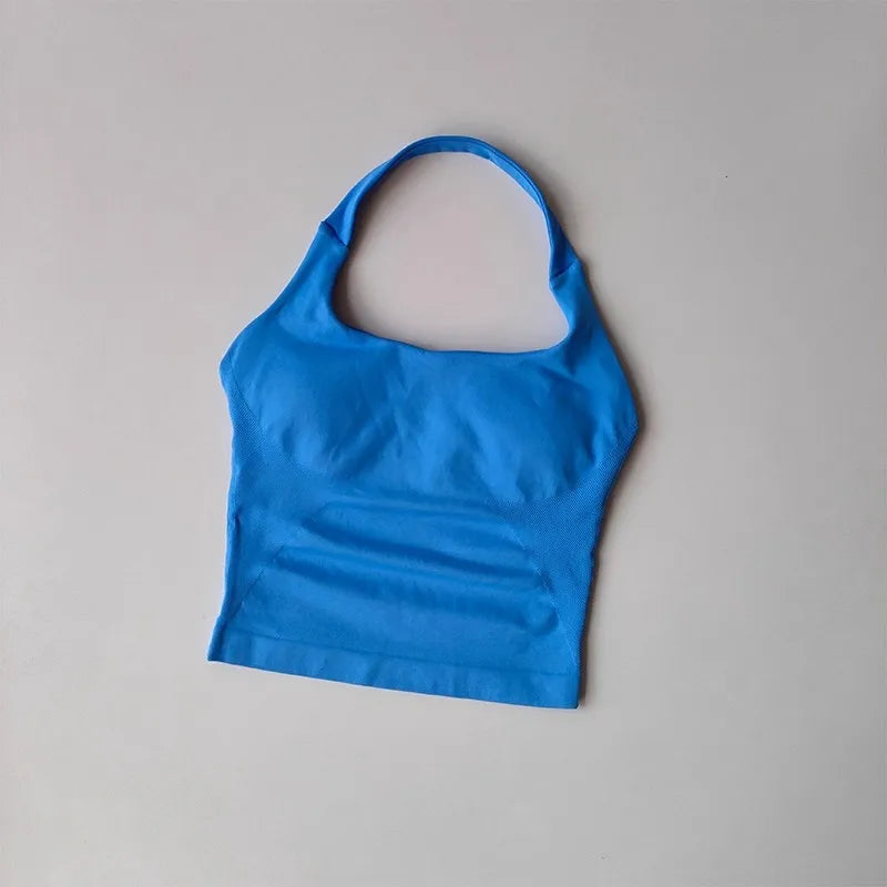 Colete de ioga halter, esportes de corrida à prova de choque, roupa íntima esportiva de alta resistência, fitness, suspensório de pilates, costas bonitas, outono