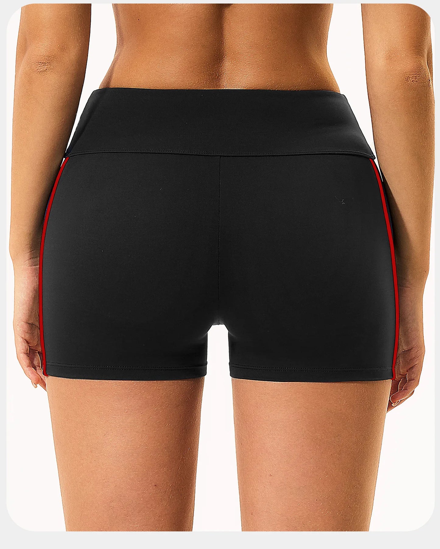Shorts de Yoga Femininos de Cintura Alta para o Verão, Respiráveis, para Fitness, Corrida e Ciclismo, Leggings Curtas para Treino na Academia
