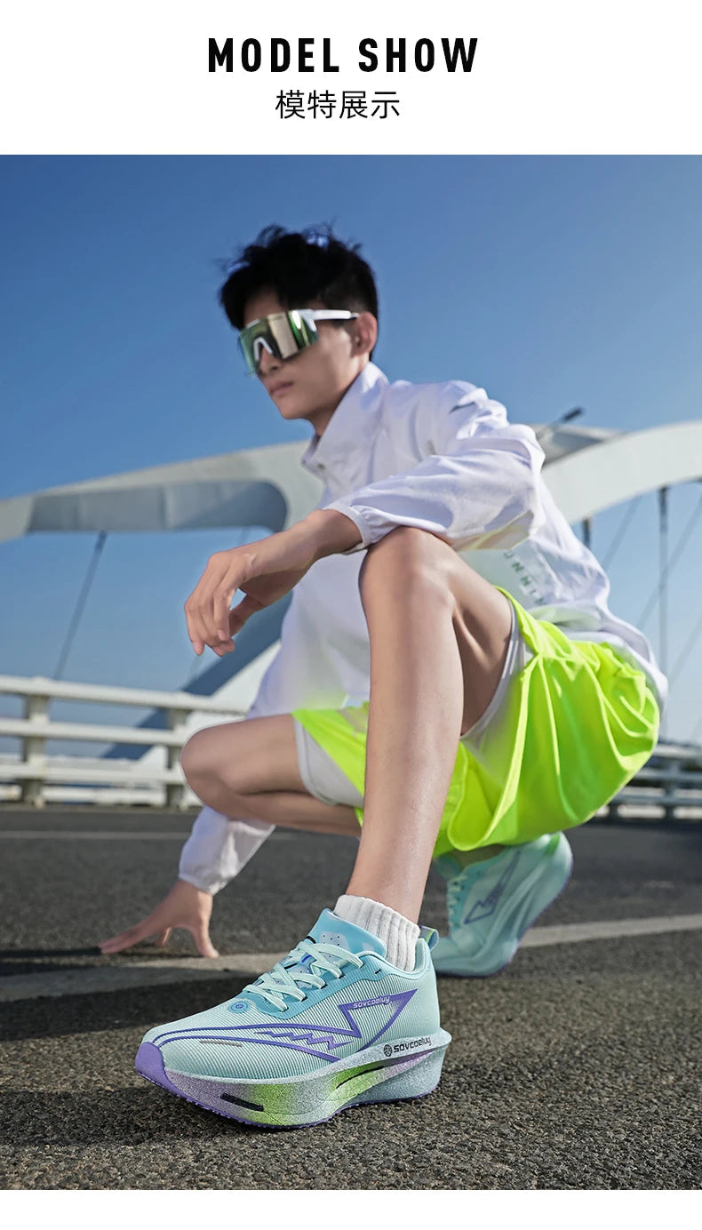 Novos Tênis de Corrida com Placa de Carbono, Especializados para Maratona, Respiráveis e Leves, Confortáveis para Mulheres, Tênis de Lazer Chunta