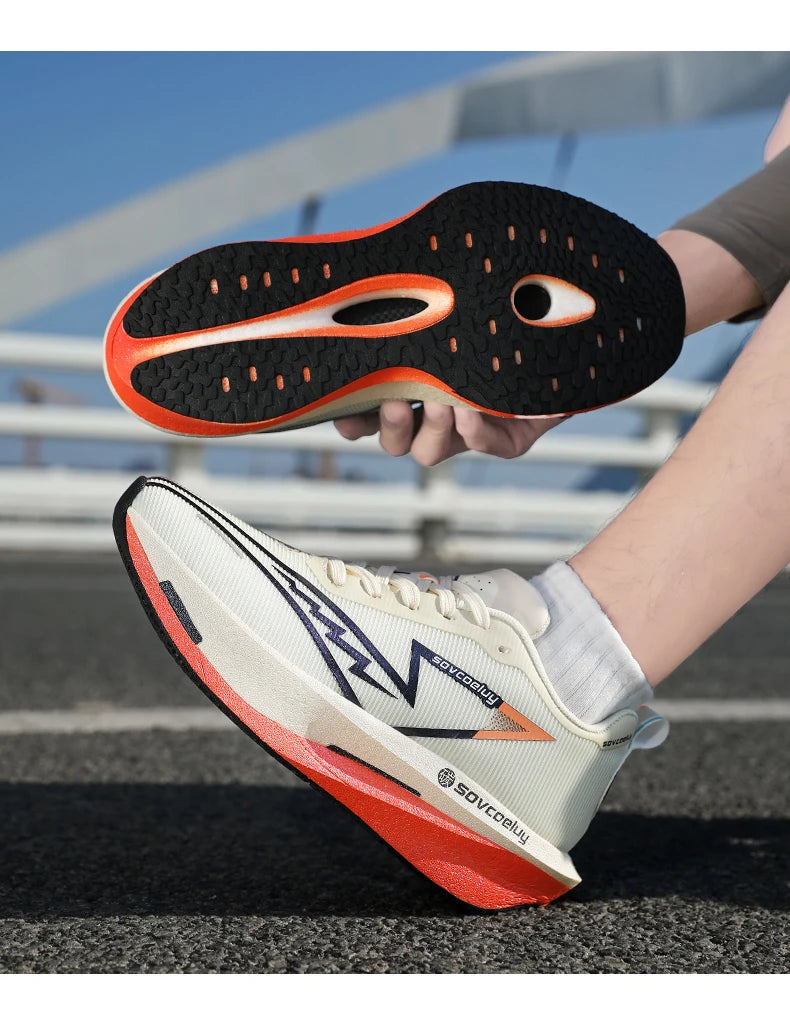 Novos Tênis de Corrida com Placa de Carbono, Especializados para Maratona, Respiráveis e Leves, Confortáveis para Mulheres, Tênis de Lazer Chunta