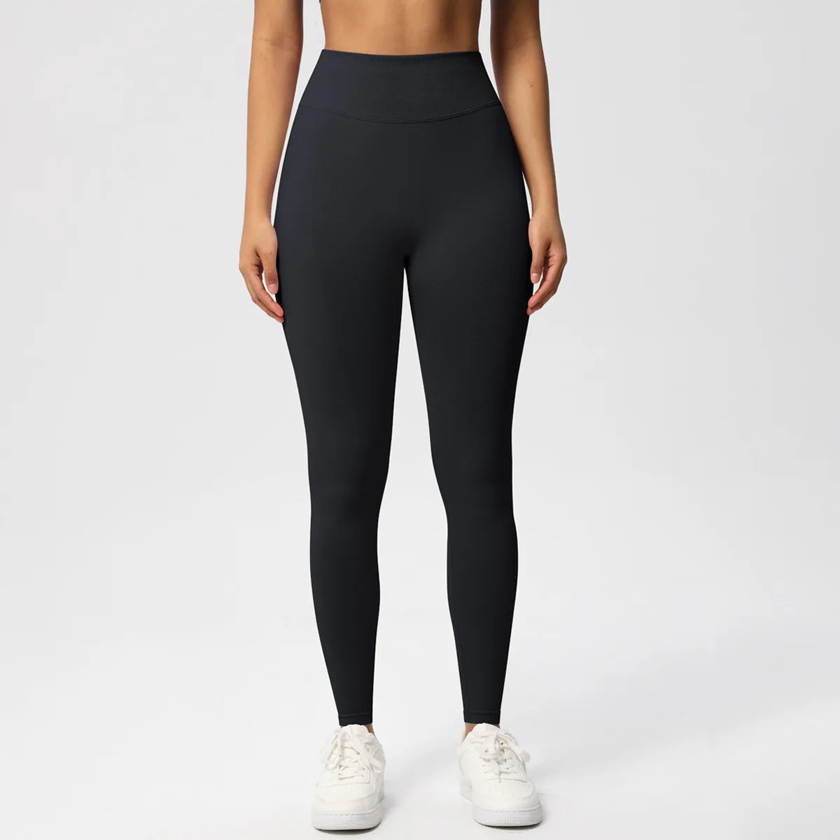 Calças de fitness sem costura das mulheres cintura alta yoga leggings alta elástica levantamento de bunda respirável esportes collants feminino ginásio leggings