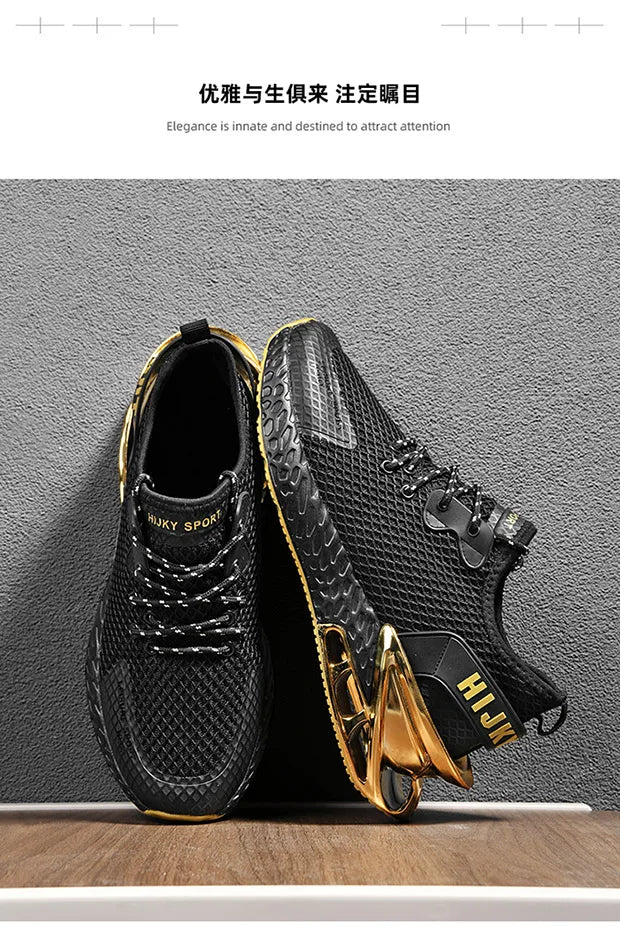Tênis de luxo respirável masculino, Tênis Masculino, Mocassins casuais, Treinador de corrida, Corrida, Moda