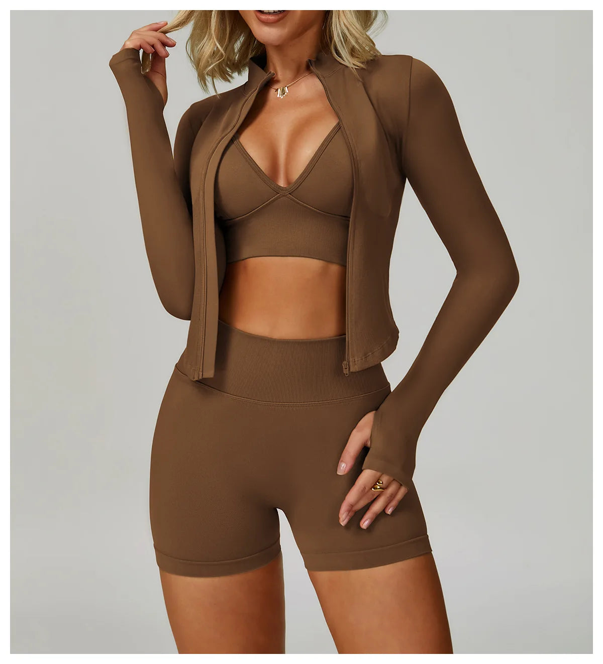 2/3 pçs sem costura esporte yoga conjunto feminino respirável cintura alta fitness sportwear feminino conjunto de roupa interior ginásio roupas de treino