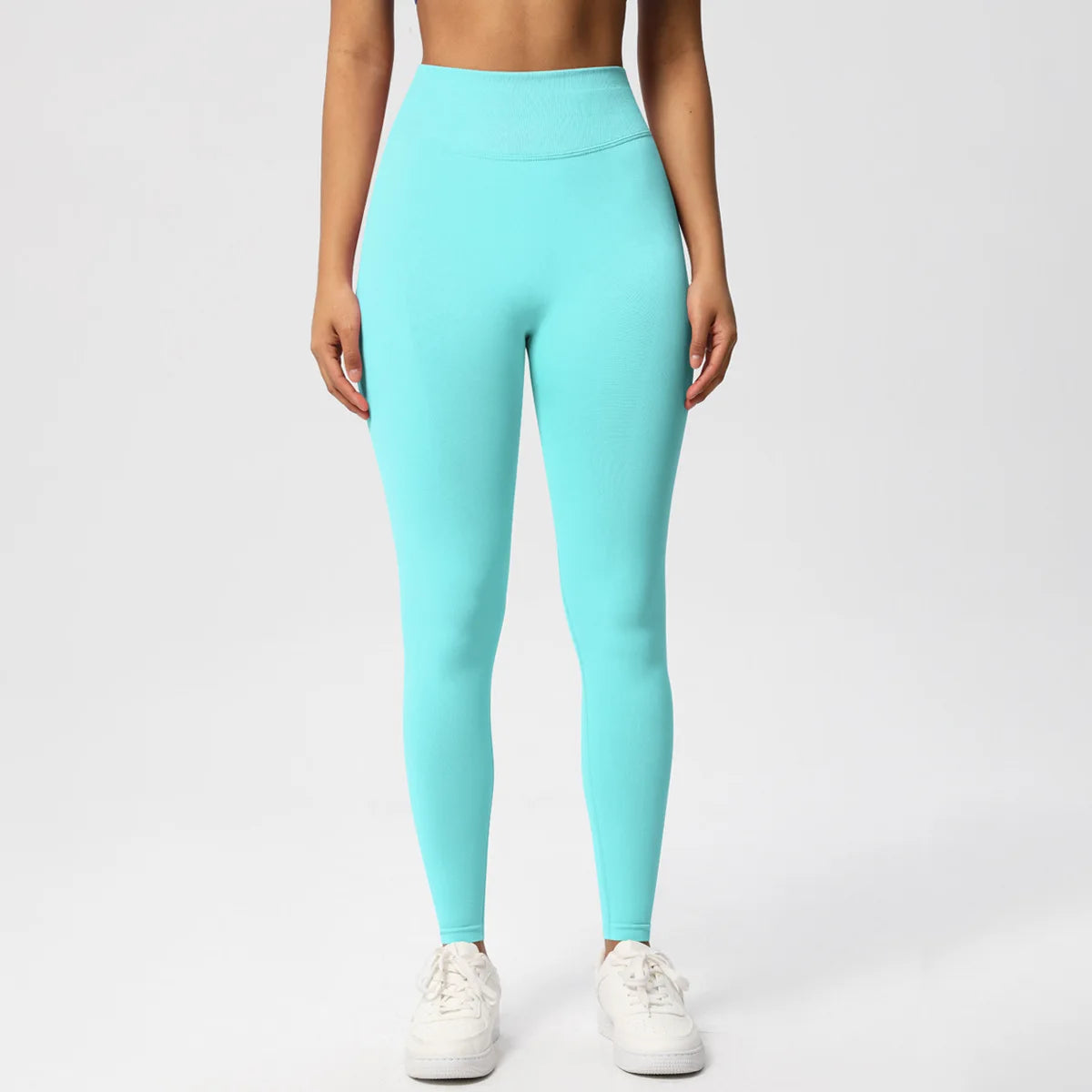 Calças de fitness sem costura das mulheres cintura alta yoga leggings alta elástica levantamento de bunda respirável esportes collants feminino ginásio leggings