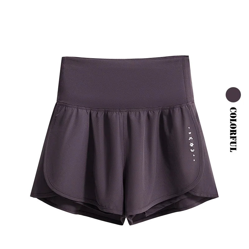 Drur shorts de ciclismo feminino cintura alta secagem rápida yoga shorts mulher verão esportes calças curtas com forro interno roupas de ginásio