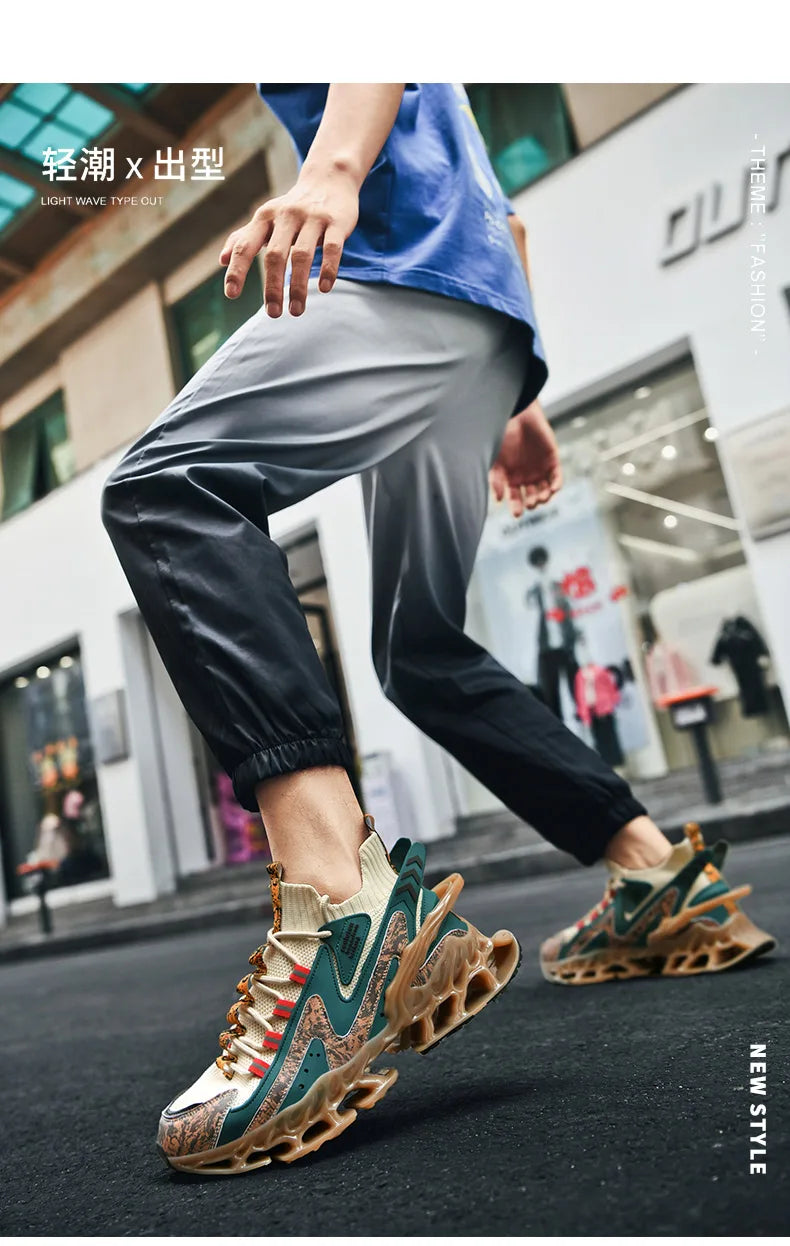 Tênis de luxo respirável masculino, Tênis Masculino, Mocassins casuais, Treinador de corrida, Corrida, Moda