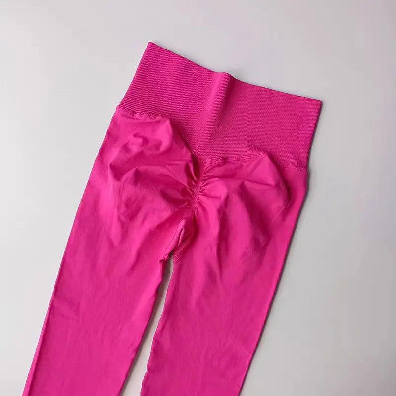 Cintura alta yoga leggings mulheres sem costura push up esporte leggings fitness correndo hip lift calças de yoga altamente elástico ginásio leggings