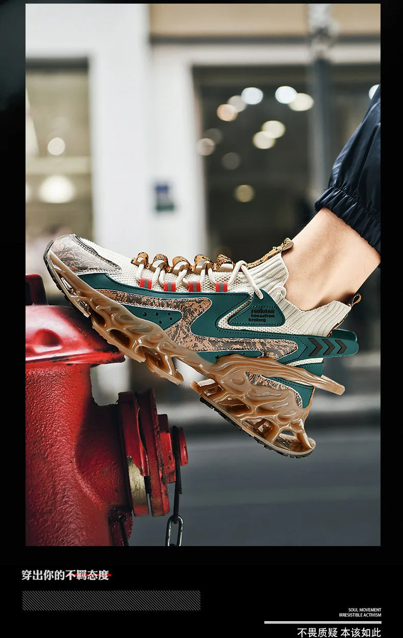 Tênis de luxo respirável masculino, Tênis Masculino, Mocassins casuais, Treinador de corrida, Corrida, Moda