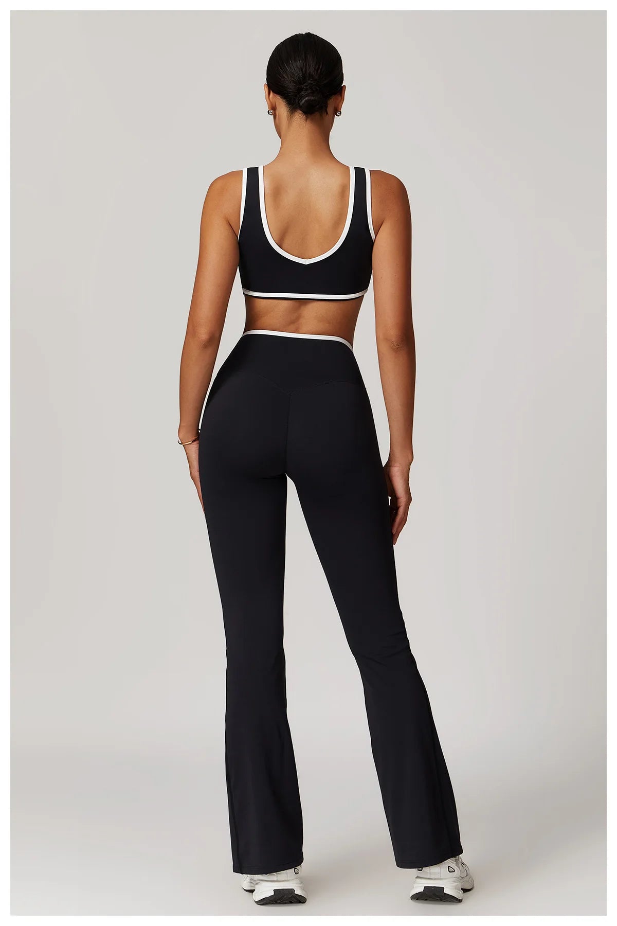 Roupa interior esportiva feminina superior push up fitness yoga sutiã cor bloqueio sutiã de treino ginásio esporte topos para mulher respirável correndo colete