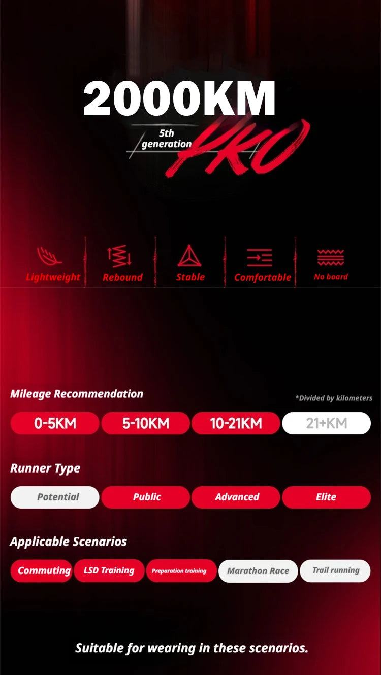 Tênis de Corrida XTEP 2000km PRO para Homens, Primavera 2026, Macio, Durável, Estável, Confortável, Leve, Tênis Esportivo Masculino 874219110026