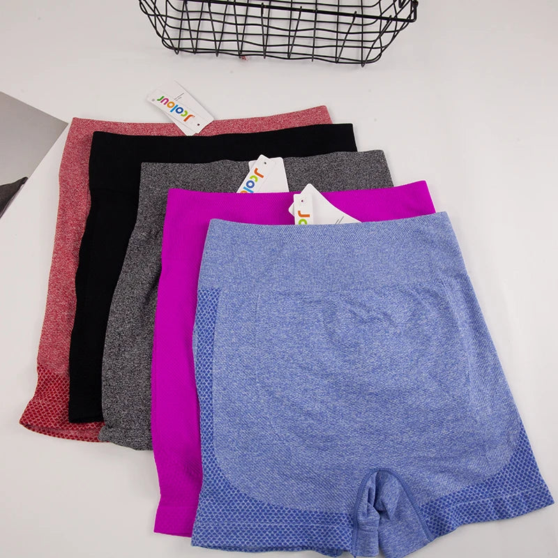 2 peças, Short esportivo feminino，Academia short，Calças Femininas de Ioga Com Controle de Barriga E bumbum
