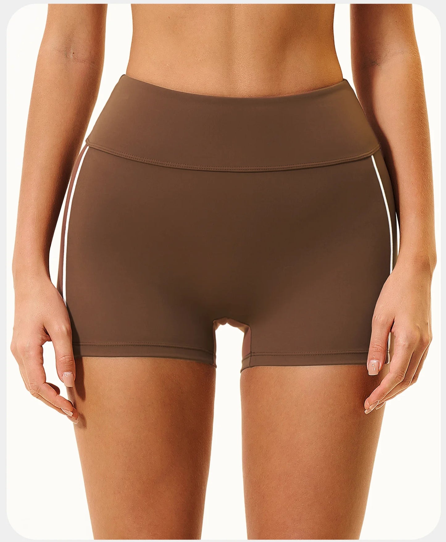 Shorts de Yoga Femininos de Cintura Alta para o Verão, Respiráveis, para Fitness, Corrida e Ciclismo, Leggings Curtas para Treino na Academia