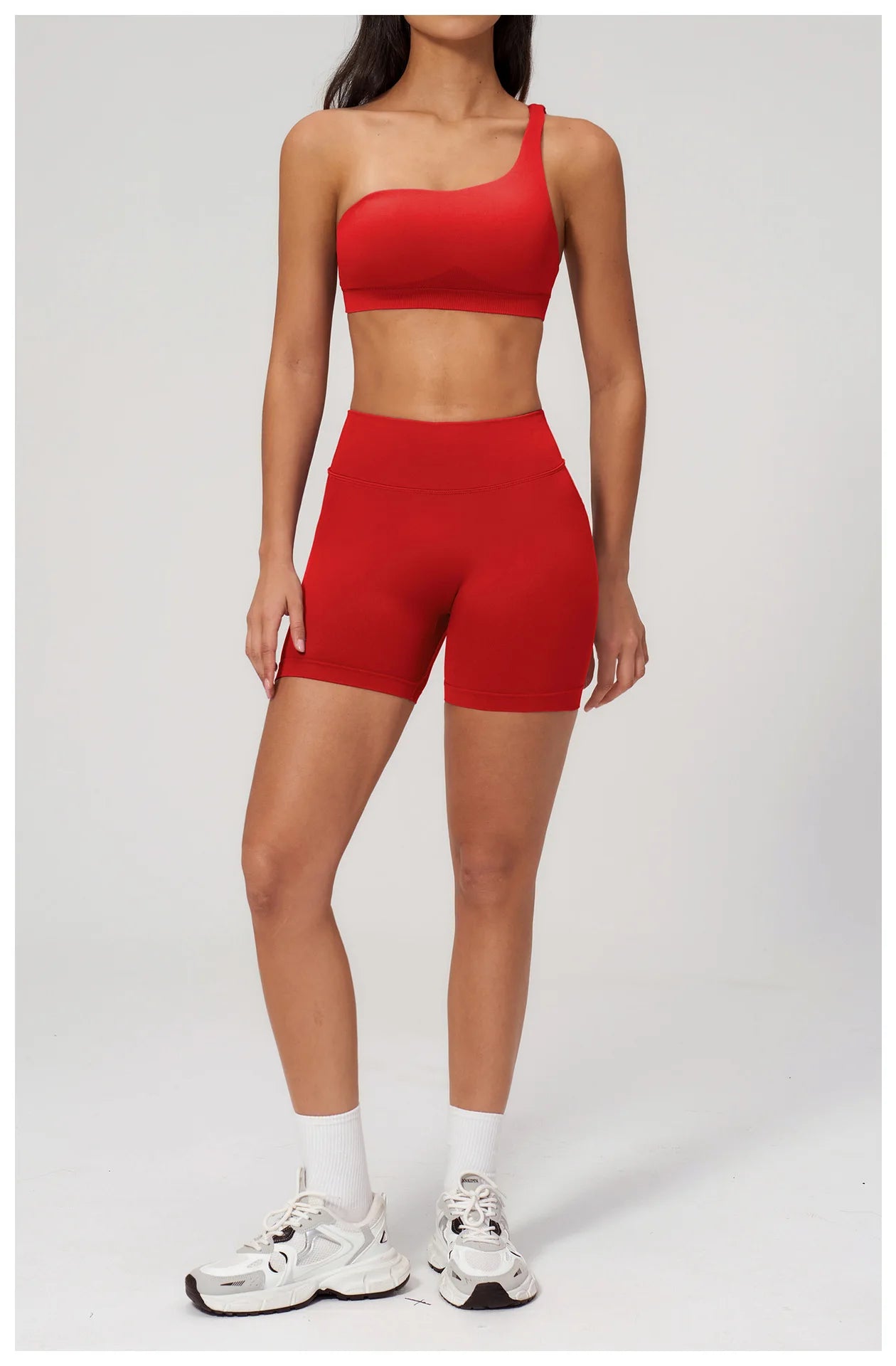 Sutiã Esportivo Sem Costura Feminino para Academia, Roupa Íntima Esportiva Feminina Respirável, Antichoque, com Alça Oblíqua, para Treino, Fitness e Yoga