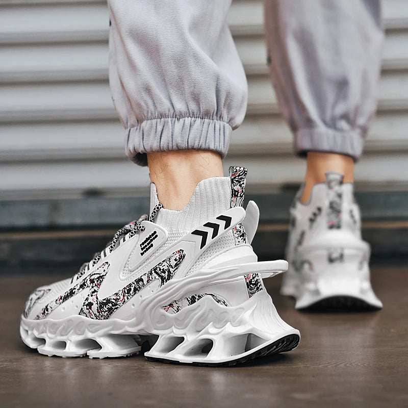 Tênis de luxo respirável masculino, Tênis Masculino, Mocassins casuais, Treinador de corrida, Corrida, Moda