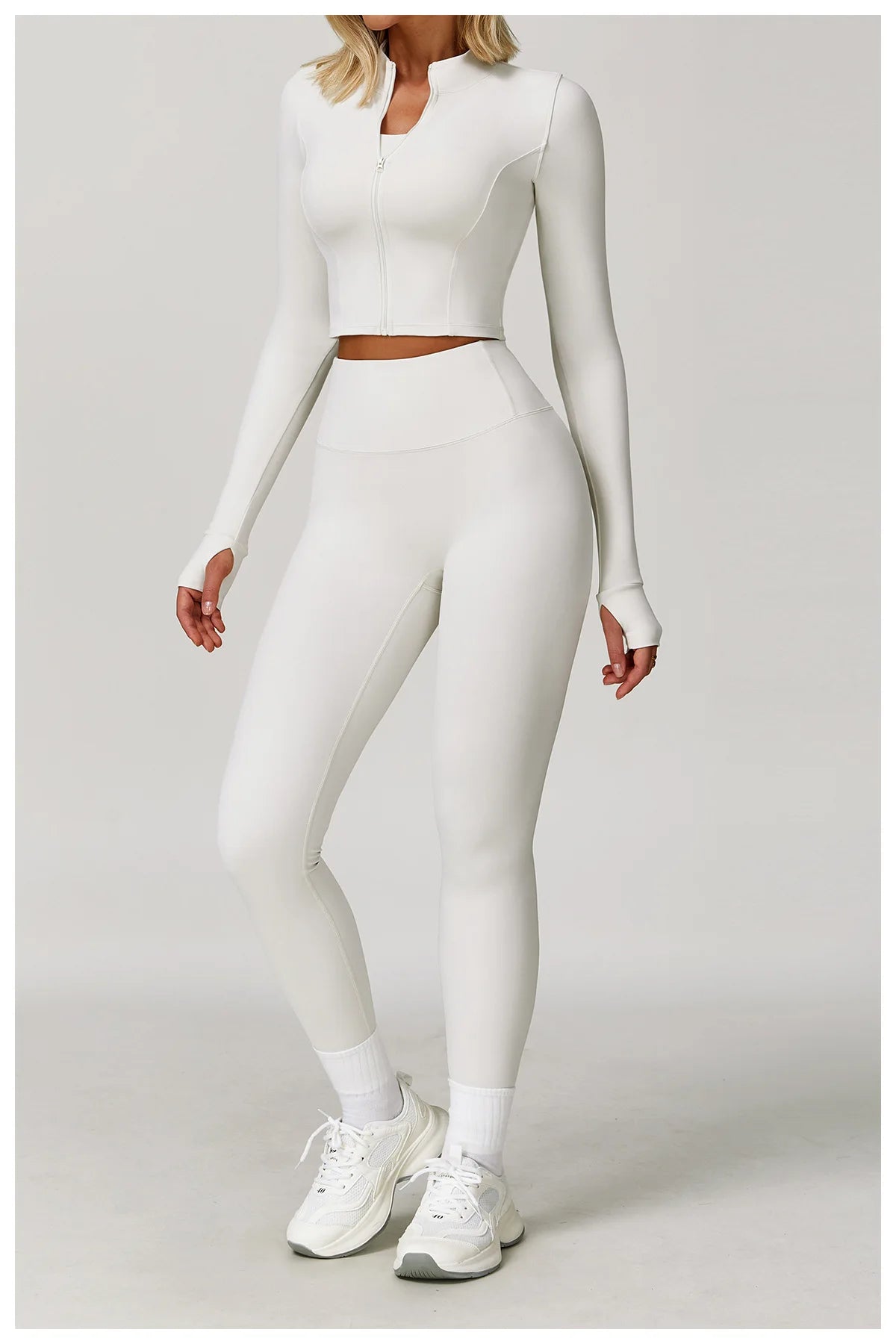 3 pçs conjunto de yoga roupas de ginásio 2 pçs roupas esportivas femininas ternos de yoga conjunto de fitness treino feminino jaqueta esportiva manga longa ginásio legging