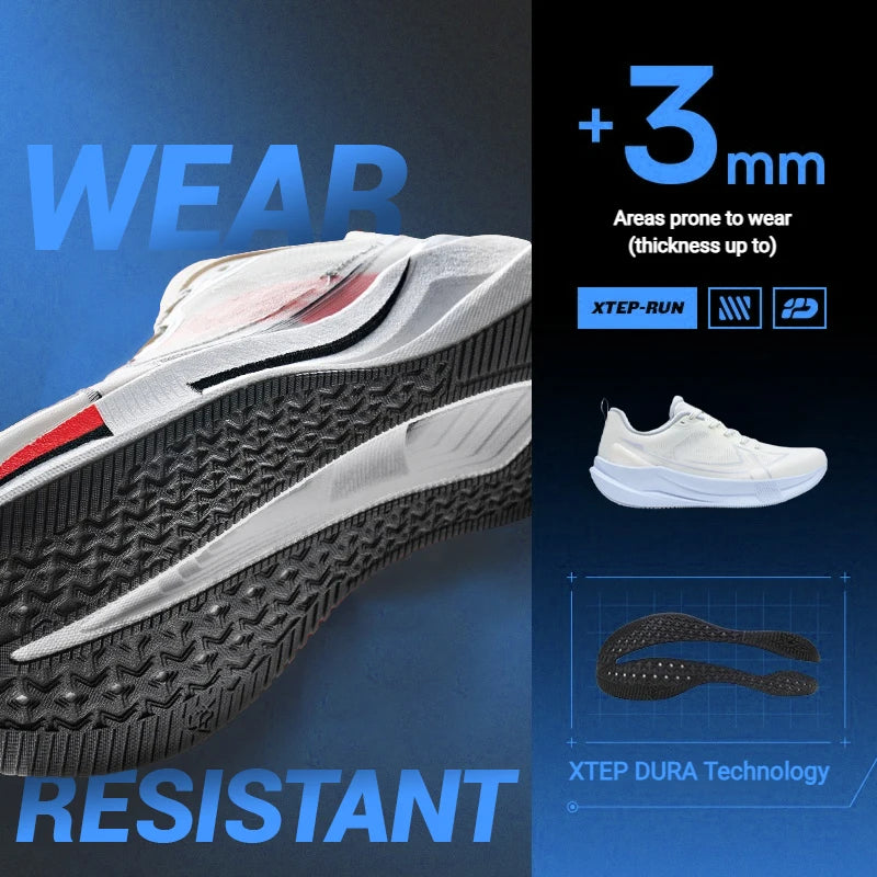 Xtep 2000km 5.0 tênis de corrida feminino almofada cor misturada durável na moda leve elasticidade sola tênis 874118110024