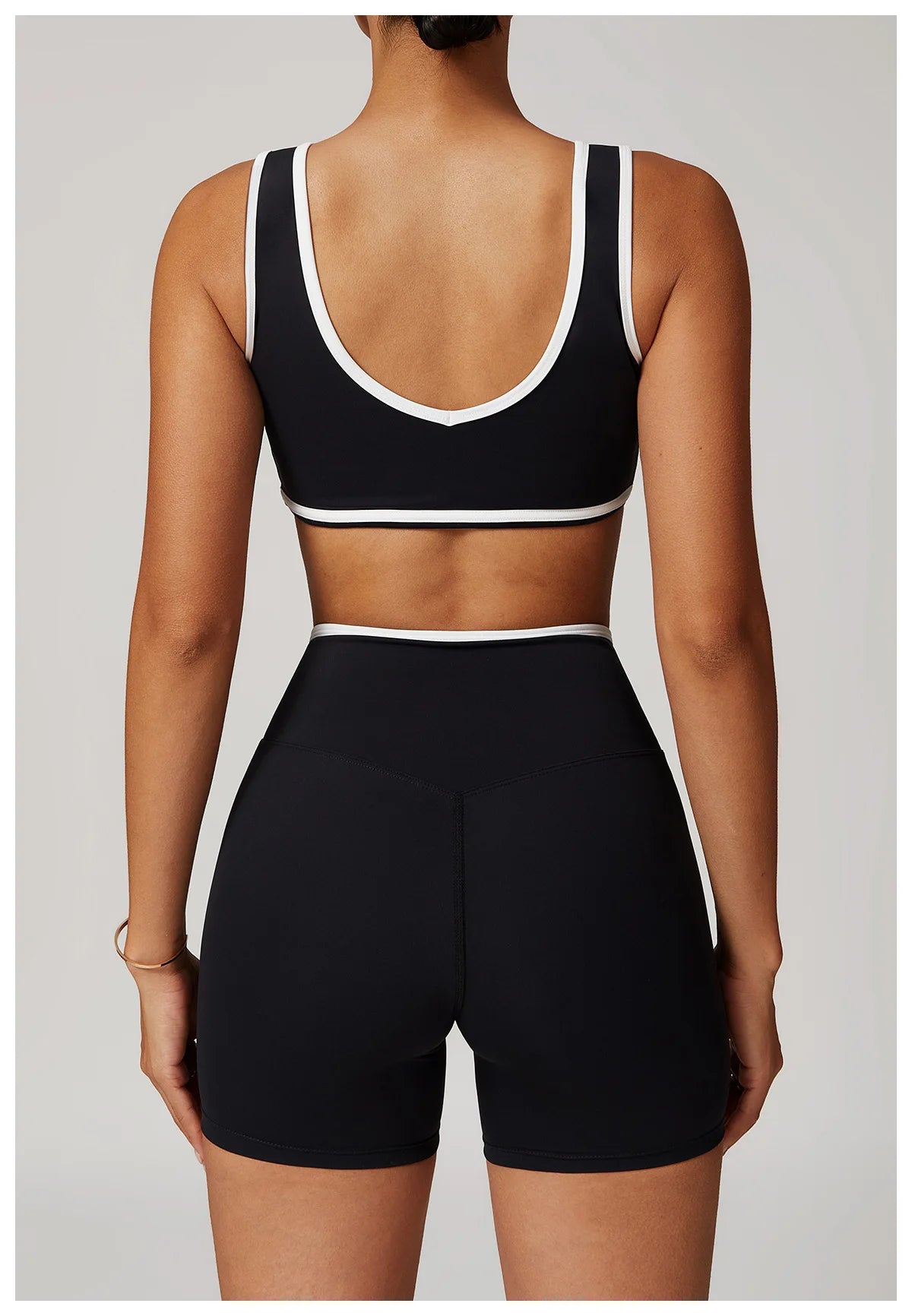 Roupa interior esportiva feminina superior push up fitness yoga sutiã cor bloqueio sutiã de treino ginásio esporte topos para mulher respirável correndo colete